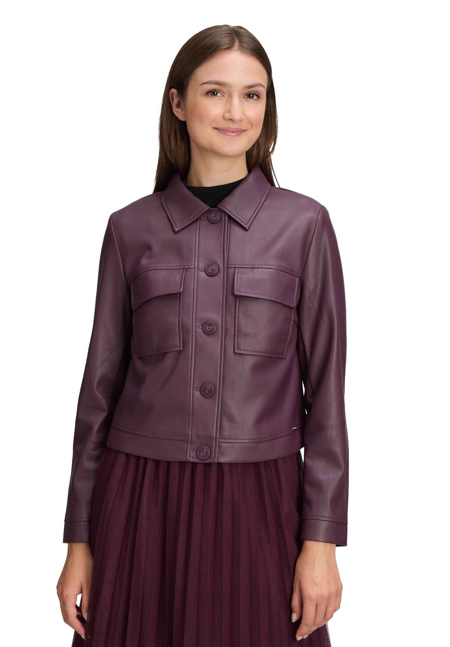 Betty&Co Jackenblazer "Betty & Co Damen Lederjacke langarm" günstig online kaufen