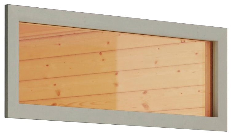 Karibu Saunafenster, 38/40 mm, BxH: 42x122 cm, Klarglas, elfenbeinweiß kaufen