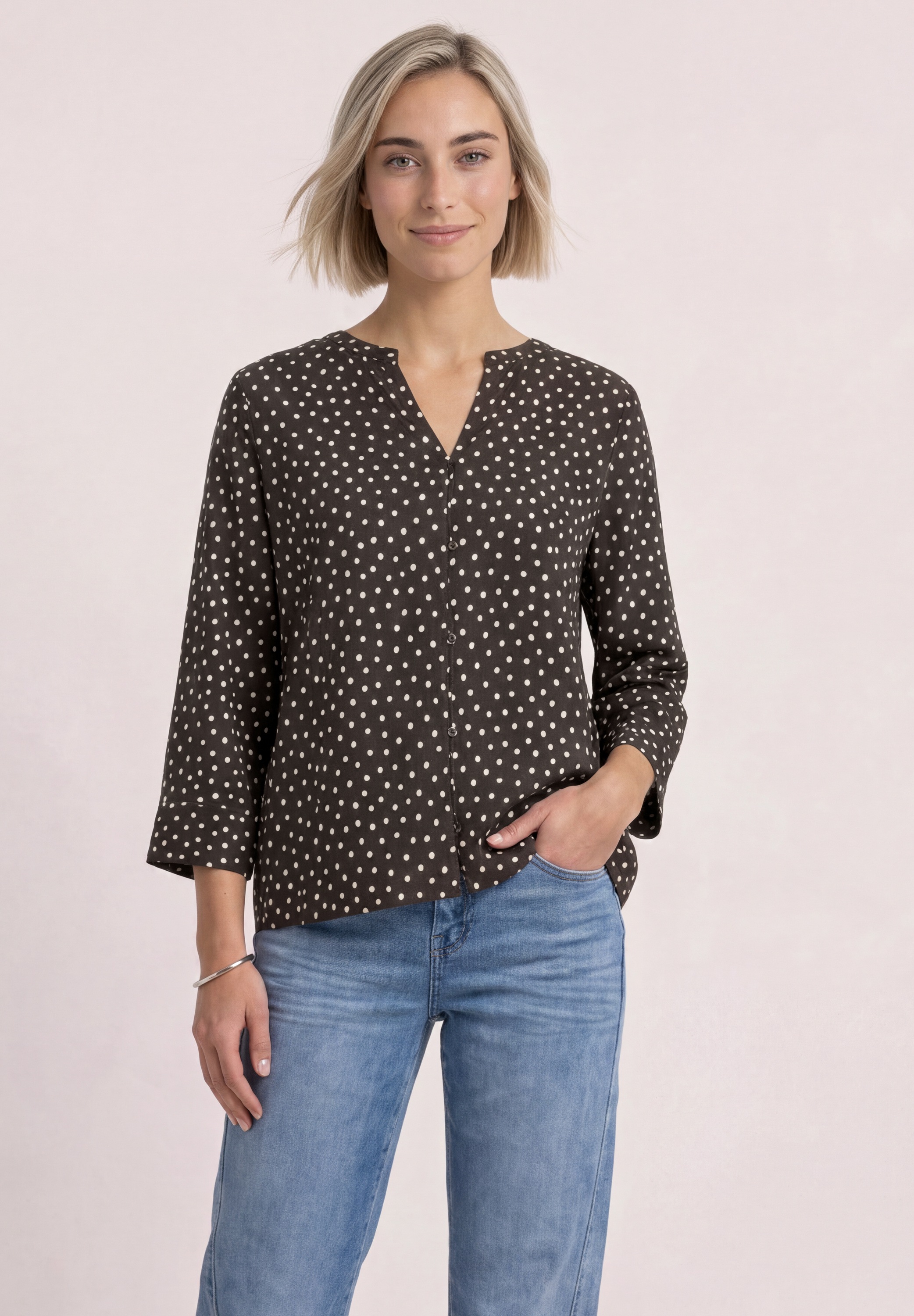 STREET ONE Shirtbluse mit Punkten
