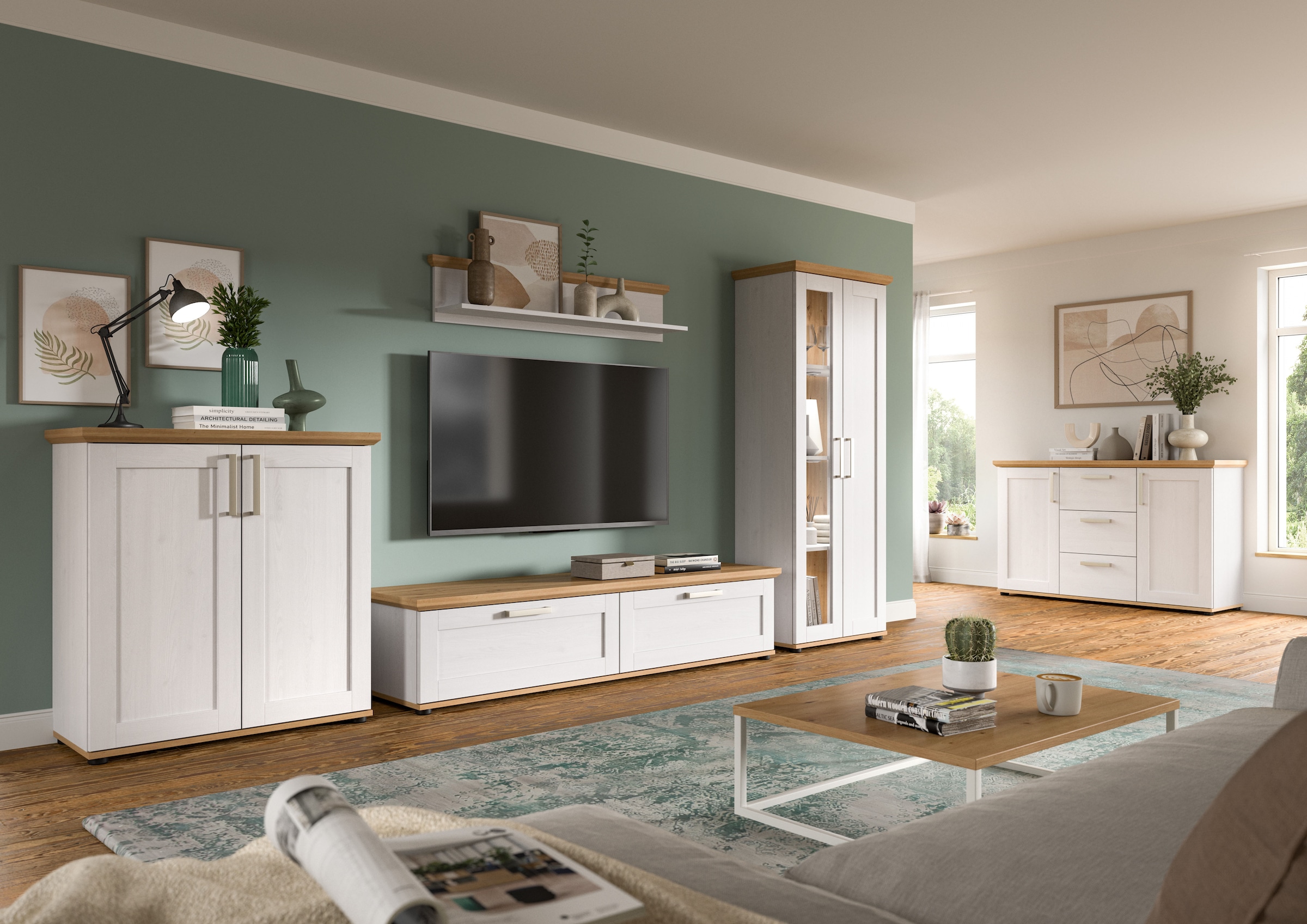 Home affaire Wandboard »Cosenza, Breite 110 cm, Wandboard«, (1 St.), Wandboad 110 cm, Wohnzimmer, Esszimmer, Wandregal