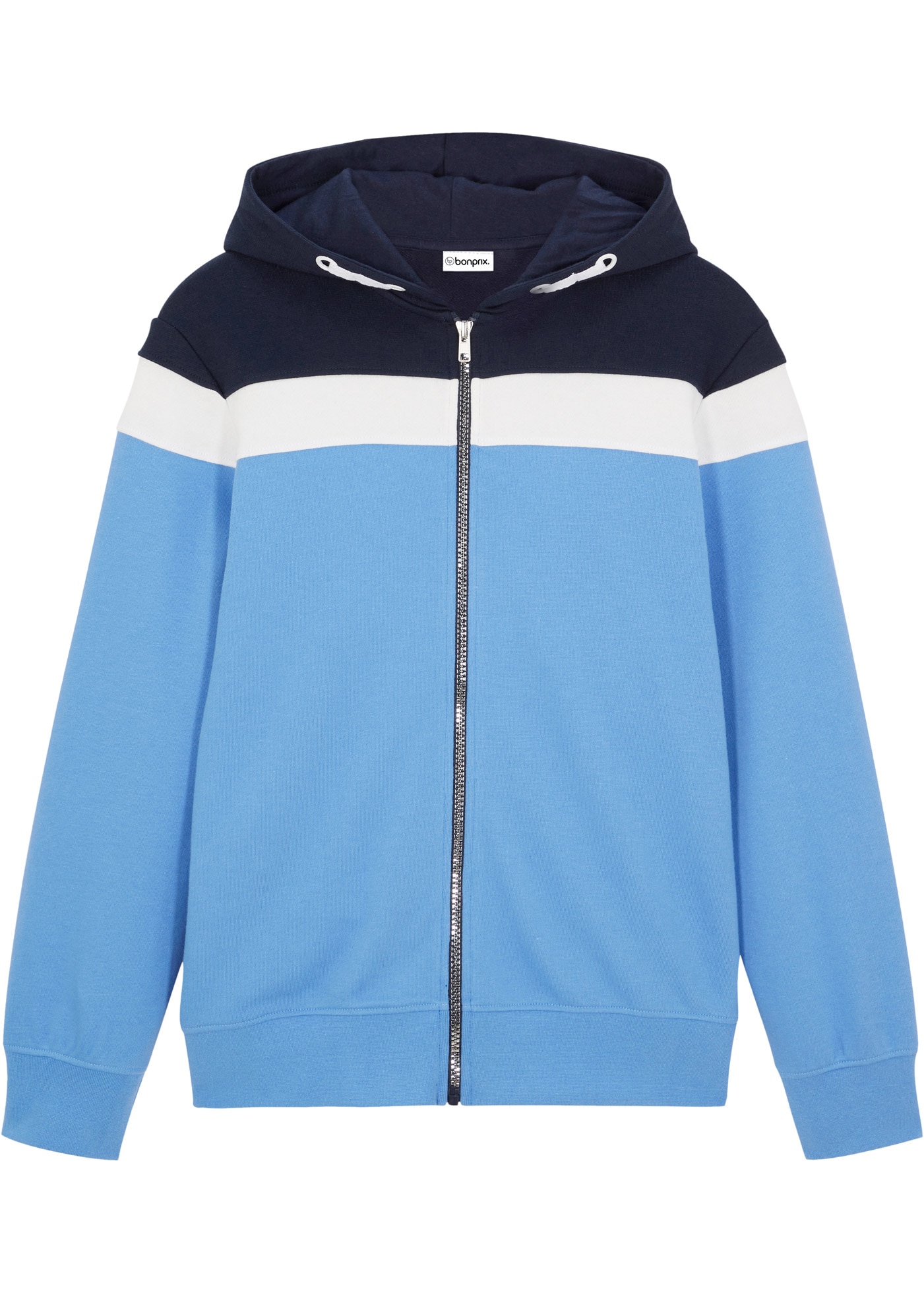 bonprix Kapuzensweatjacke 1 mit Kapuze, für Frühling und Sommer, Langarm
