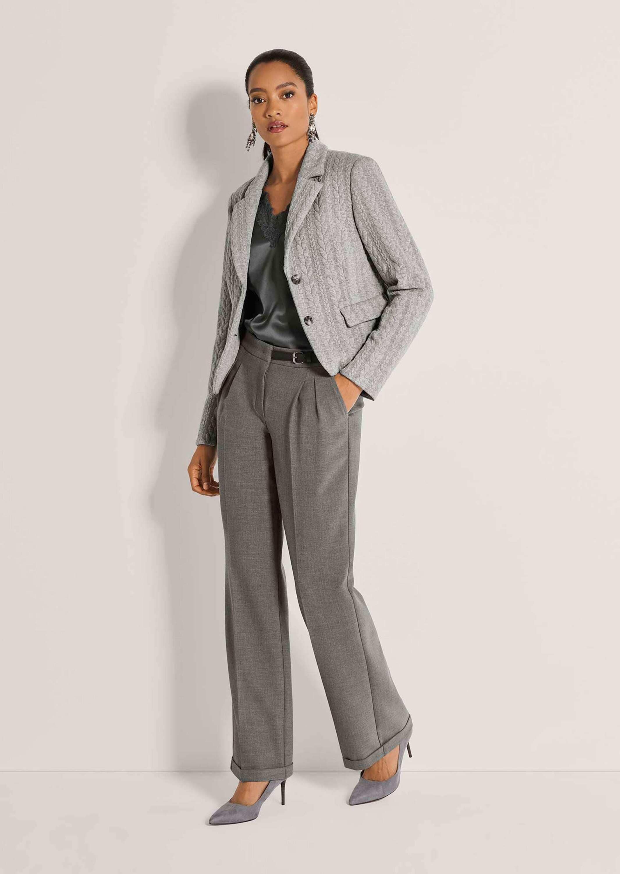 MADELEINE Jackenblazer »Blazer Jersey-Blazer mit Zopfstruktur«