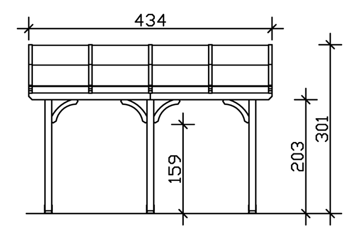 Skanholz Terrassendach »Venezia«