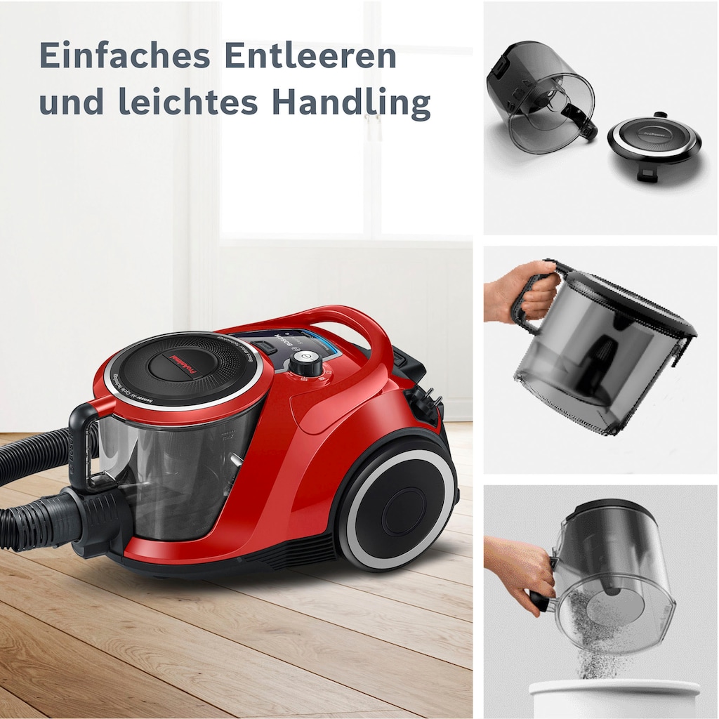 BOSCH Bodenstaubsauger »Serie 6 ProAnimal BGC41PET, ideal für Tierhaare, Hygiene-Filter«, 750 W, beutellos