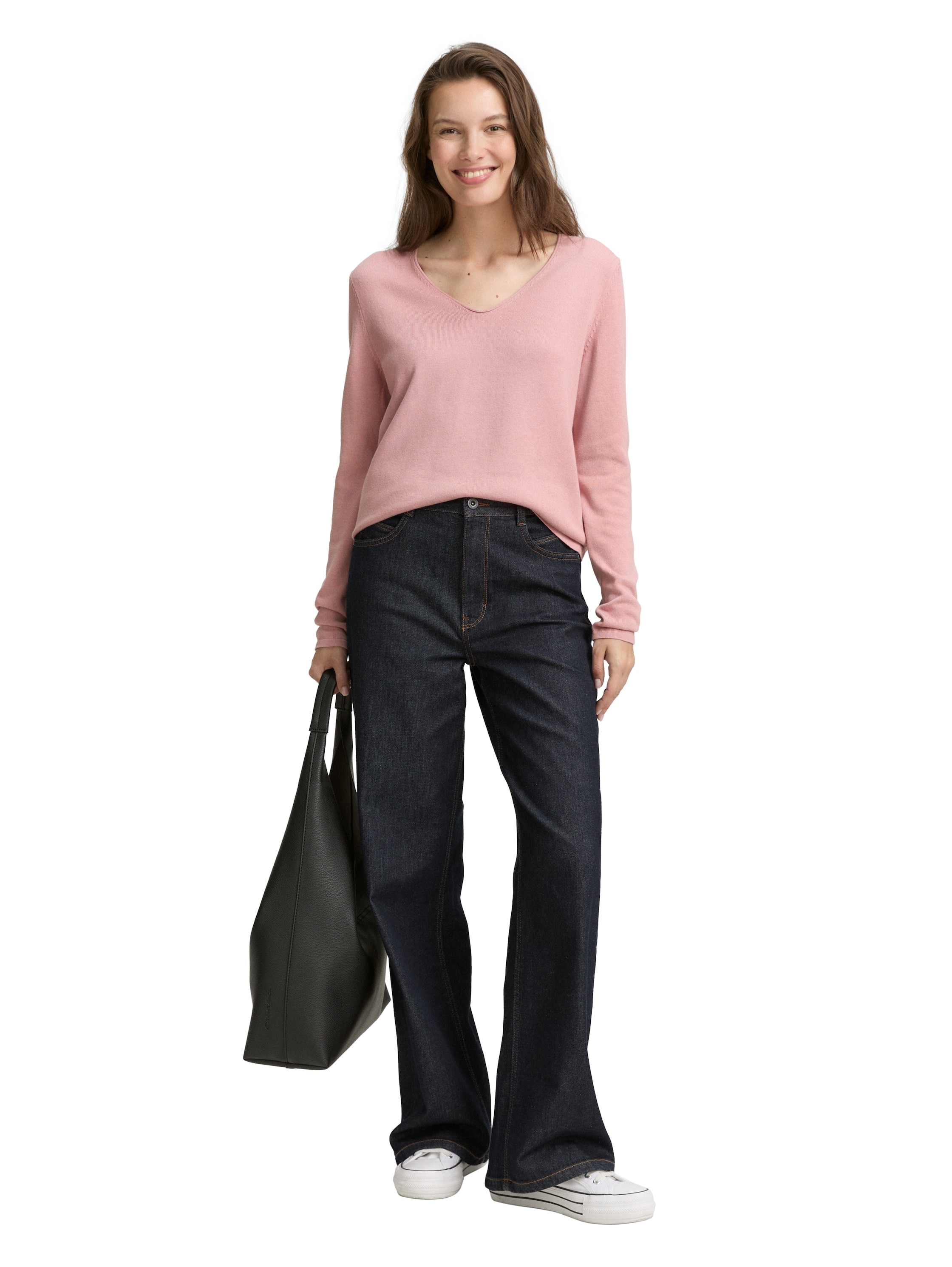 TOM TAILOR V-Ausschnitt-Pullover