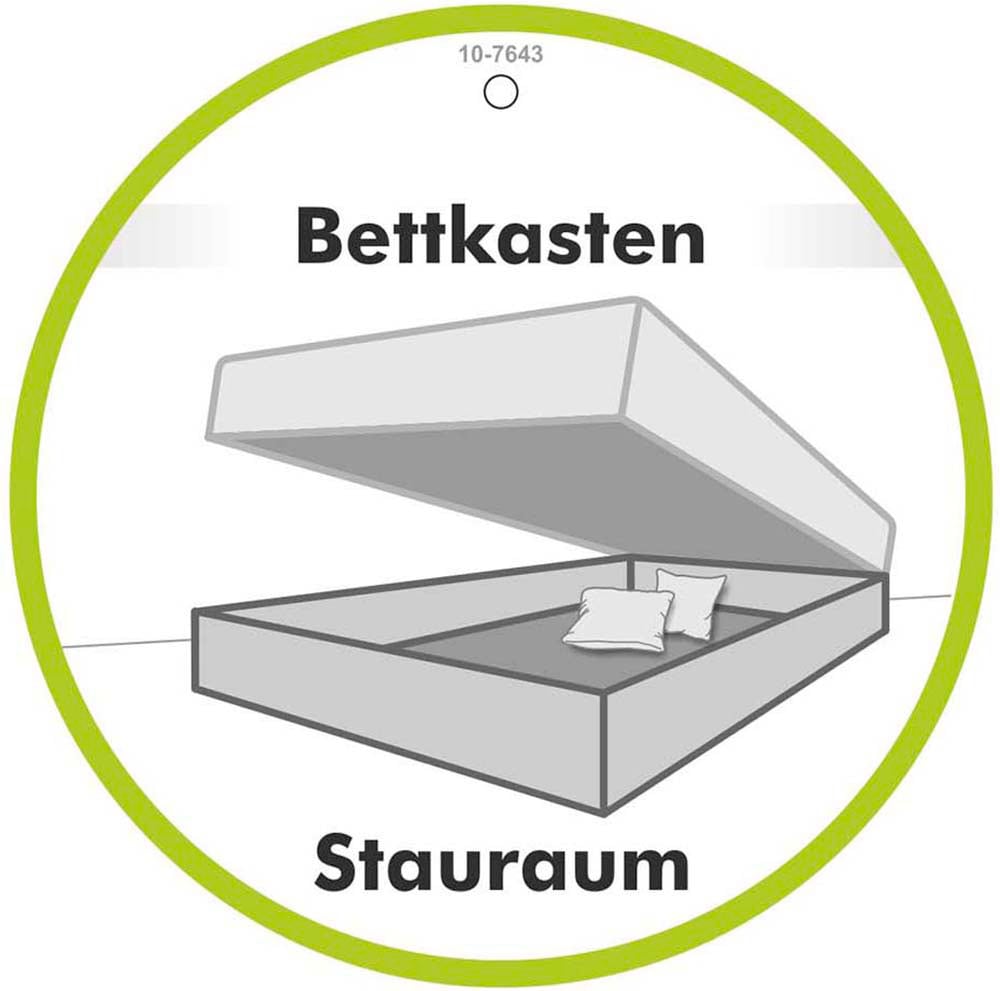 Jockenhöfer Gruppe Boxspringbett »AMY mit Bettkasten, inkl. Bonnell- oder Taschenfederkernmatratze H3-H4« mit 6 cm Kaltschaum-Topper, Cord-Bezug, 180x200 und 200x200 cm