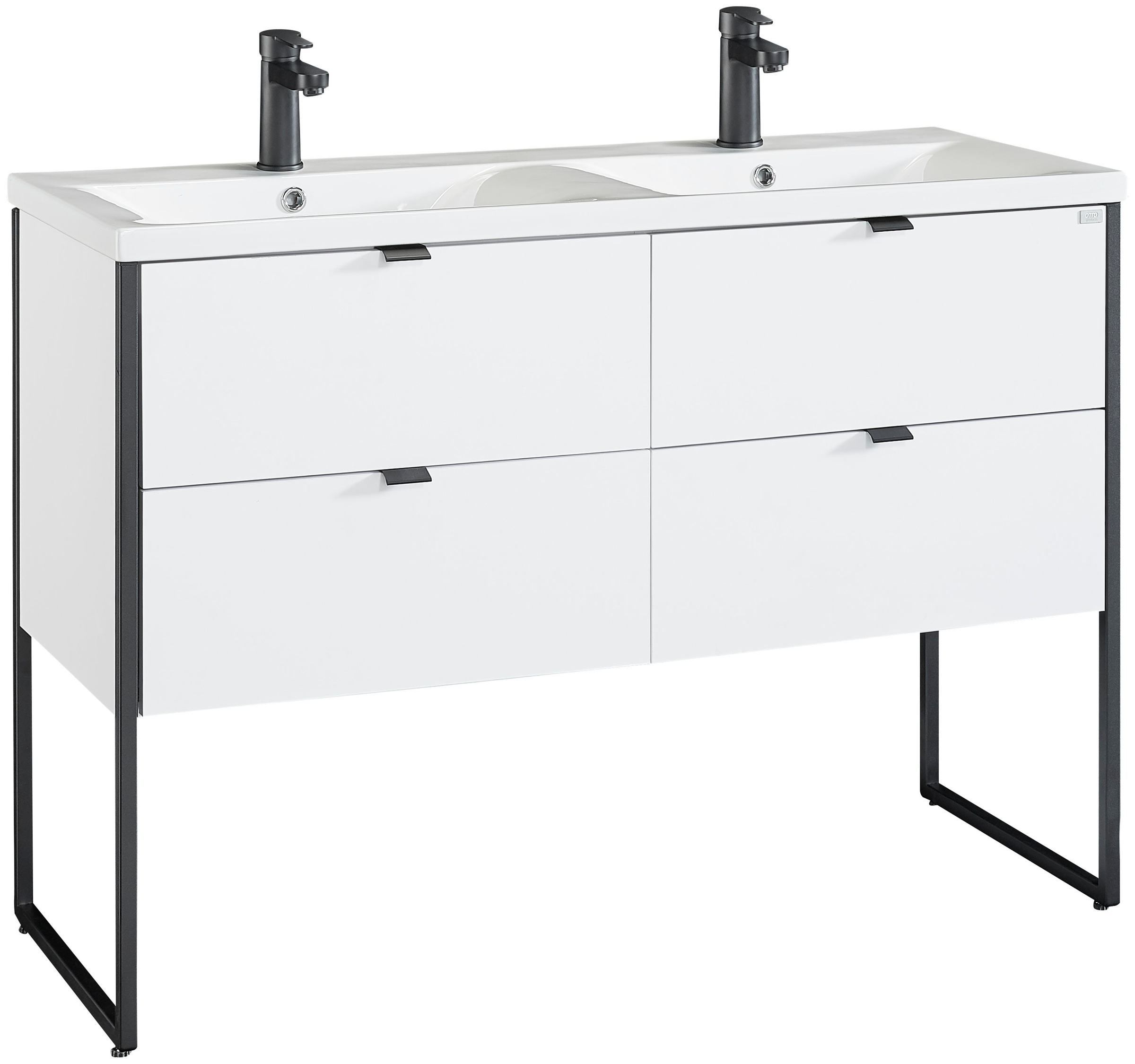 OTTO products Doppelwaschtisch Netta, Waschtisch Badmöbel in Breite 120 cm