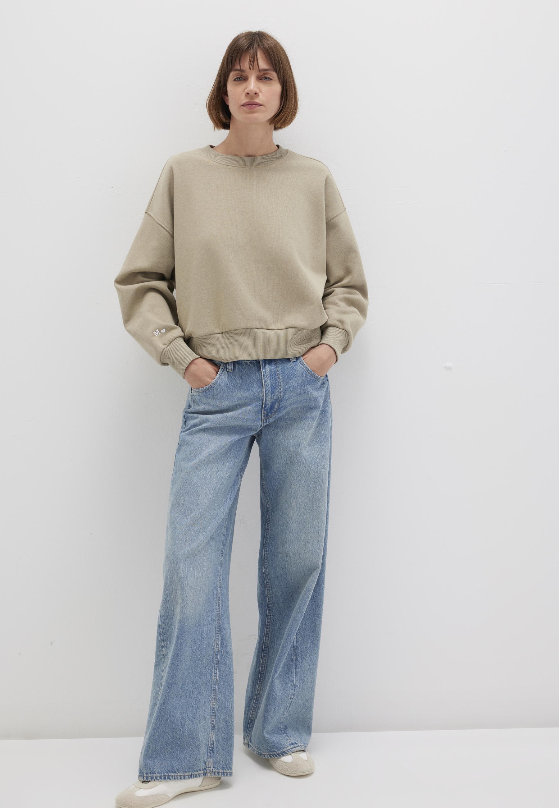 Mavi Rundhalspullover »CREW NECK SWEATSHIRT«, Sweatshirt cropped