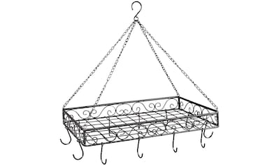 Hängekorb »Topfhänger aus Eisen in Grau - 60 cm«, (1 St.)