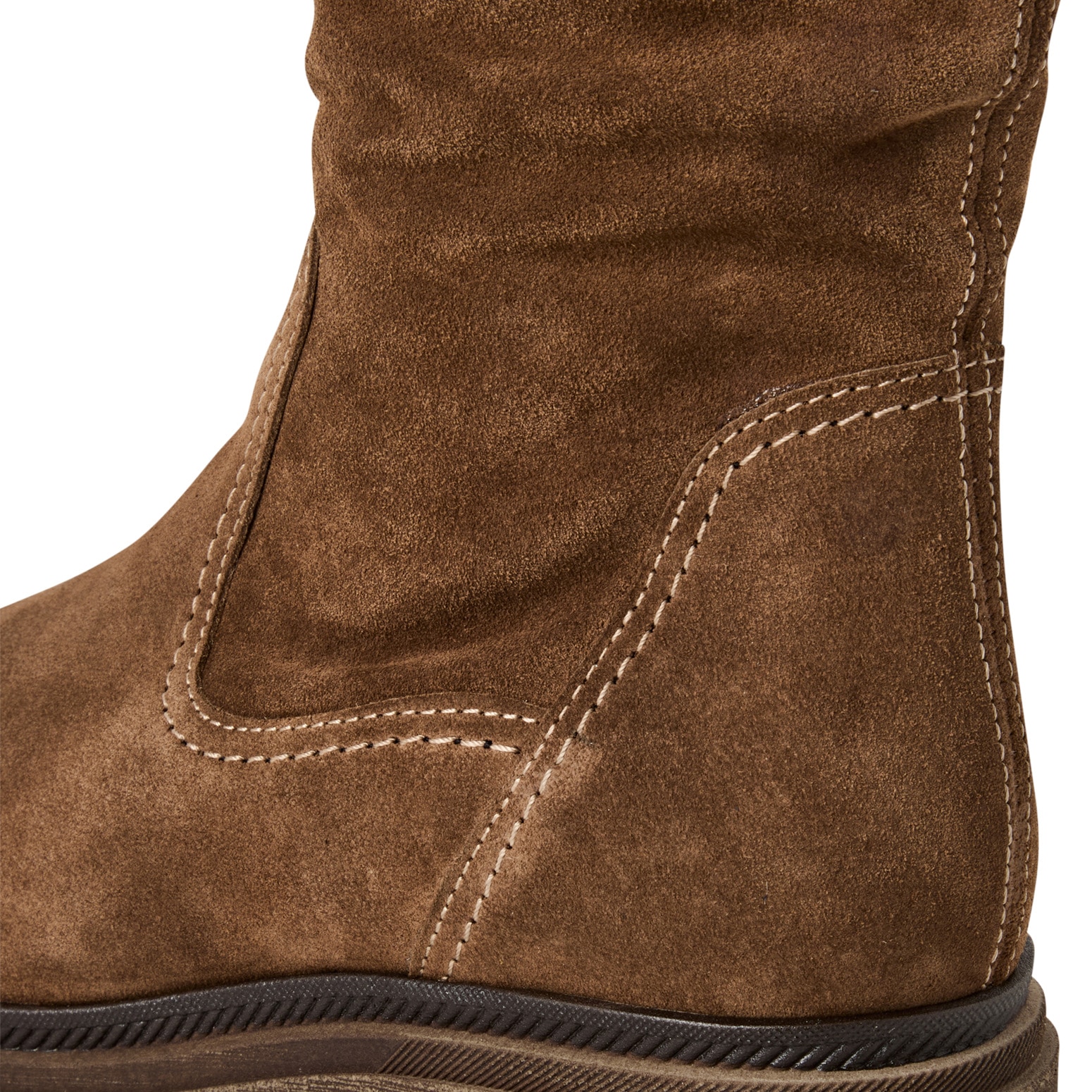 Tamaris Stiefel, Blockabsatz, Langschaftstiefel mit slouchy Falten am Schaft
