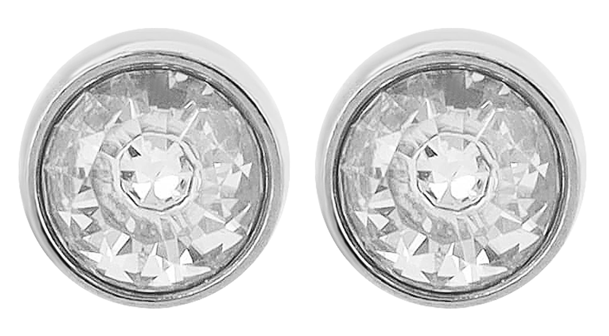 Adelia´s Paar Ohrstecker »Ohrringe – Ohrstecker aus Edelstahl mit Zirkonia« Ideal zum Verschenken – schlicht und stilvoll