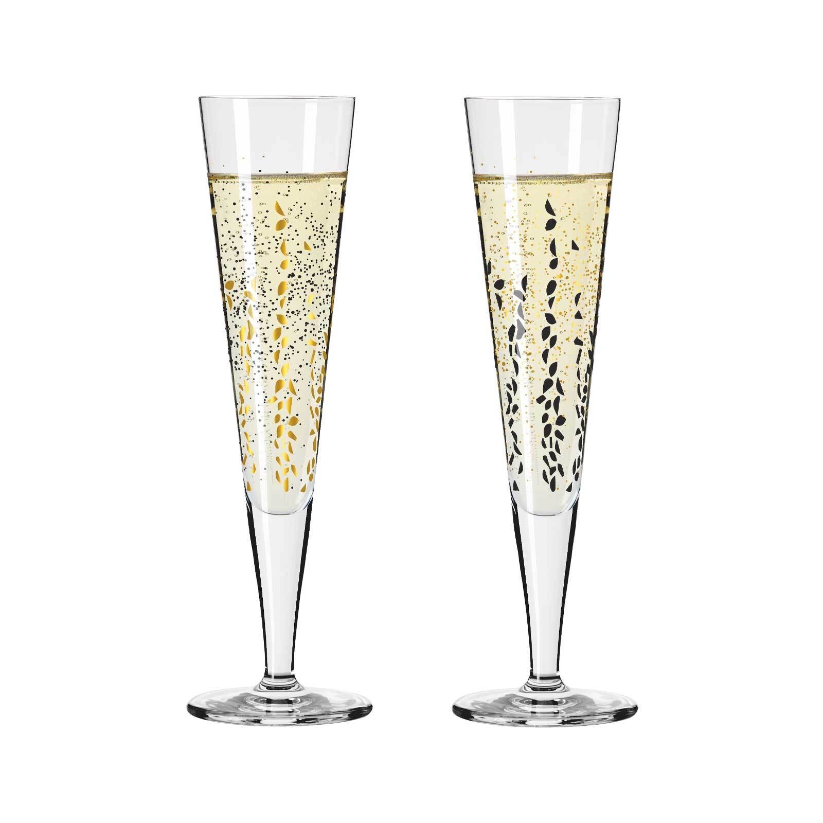 Ritzenhoff Champagnergläser Goldnacht 205 ml 2er Set