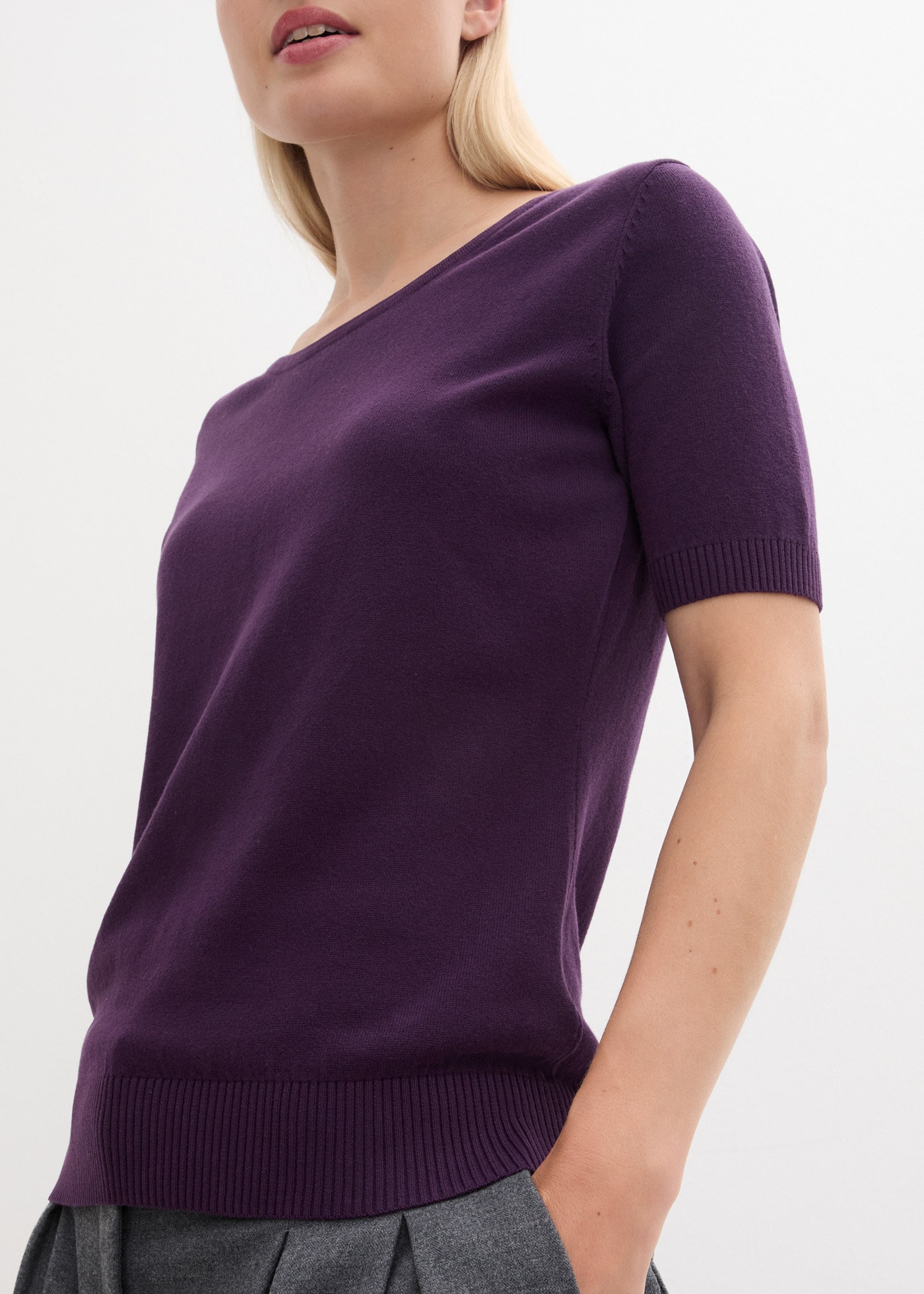 bonprix Strickpullover »Kurzarm Pullover« Kurzarm Pullover