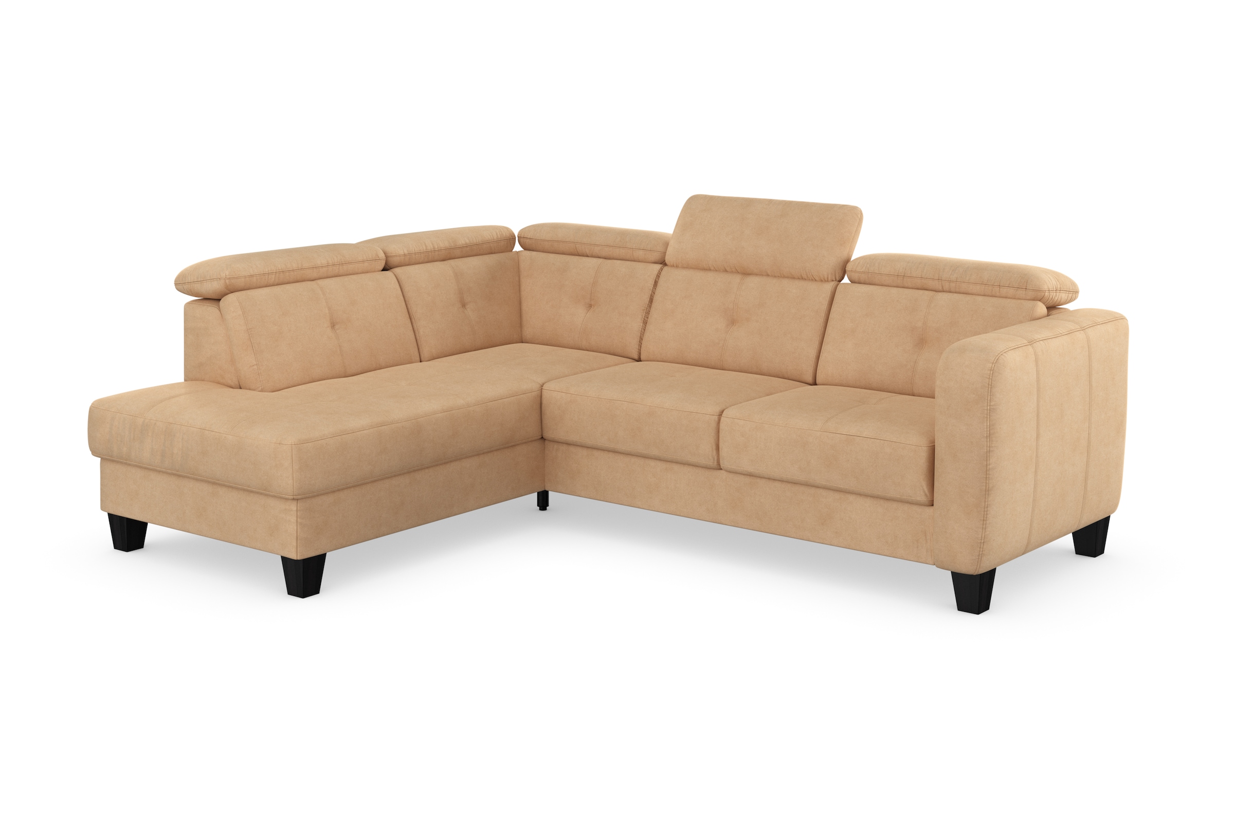 sit&more Ecksofa »Belluci L-Form« inklusive Federkern, wahlweise mit Bettfunktion und Bettkasten