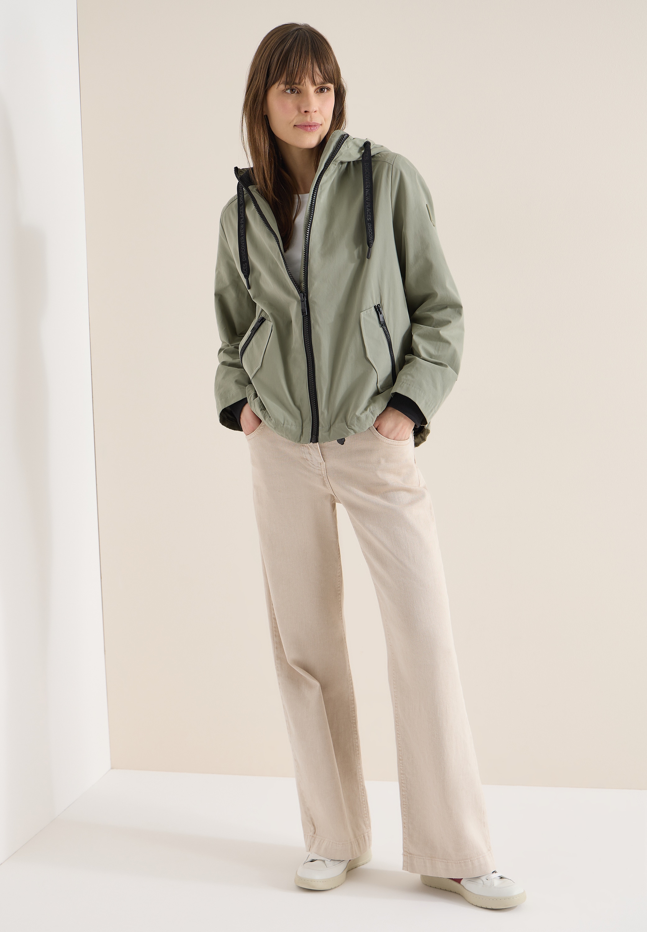 Cecil Kurzjacke mit Kapuze im Hoodie-Style