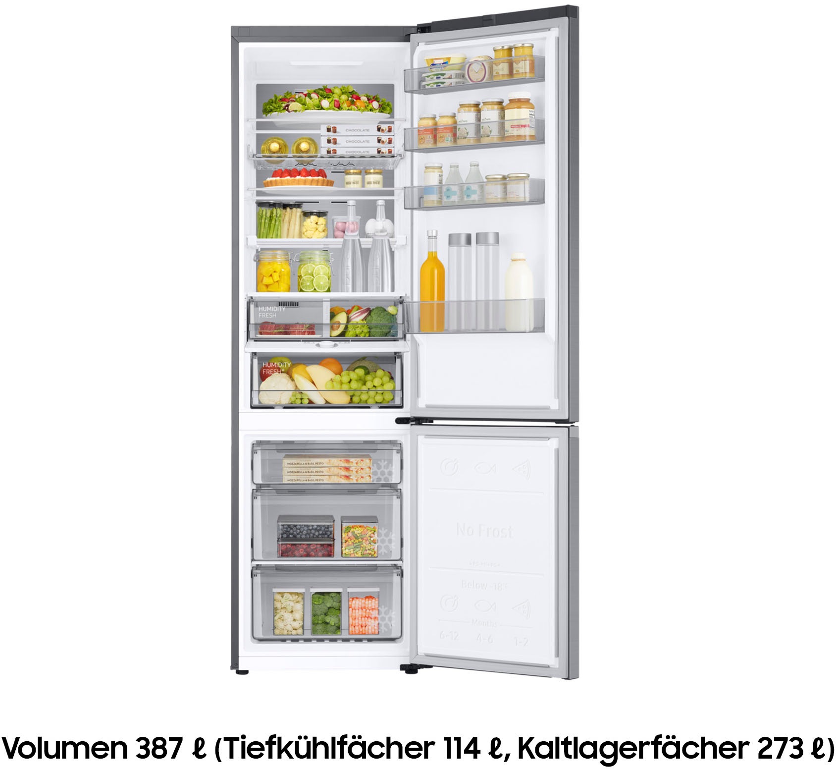 Samsung Kühl-/Gefrierkombination "RB38C7AGWS9" 203 cm hoch 59,5 cm breit günstig online kaufen