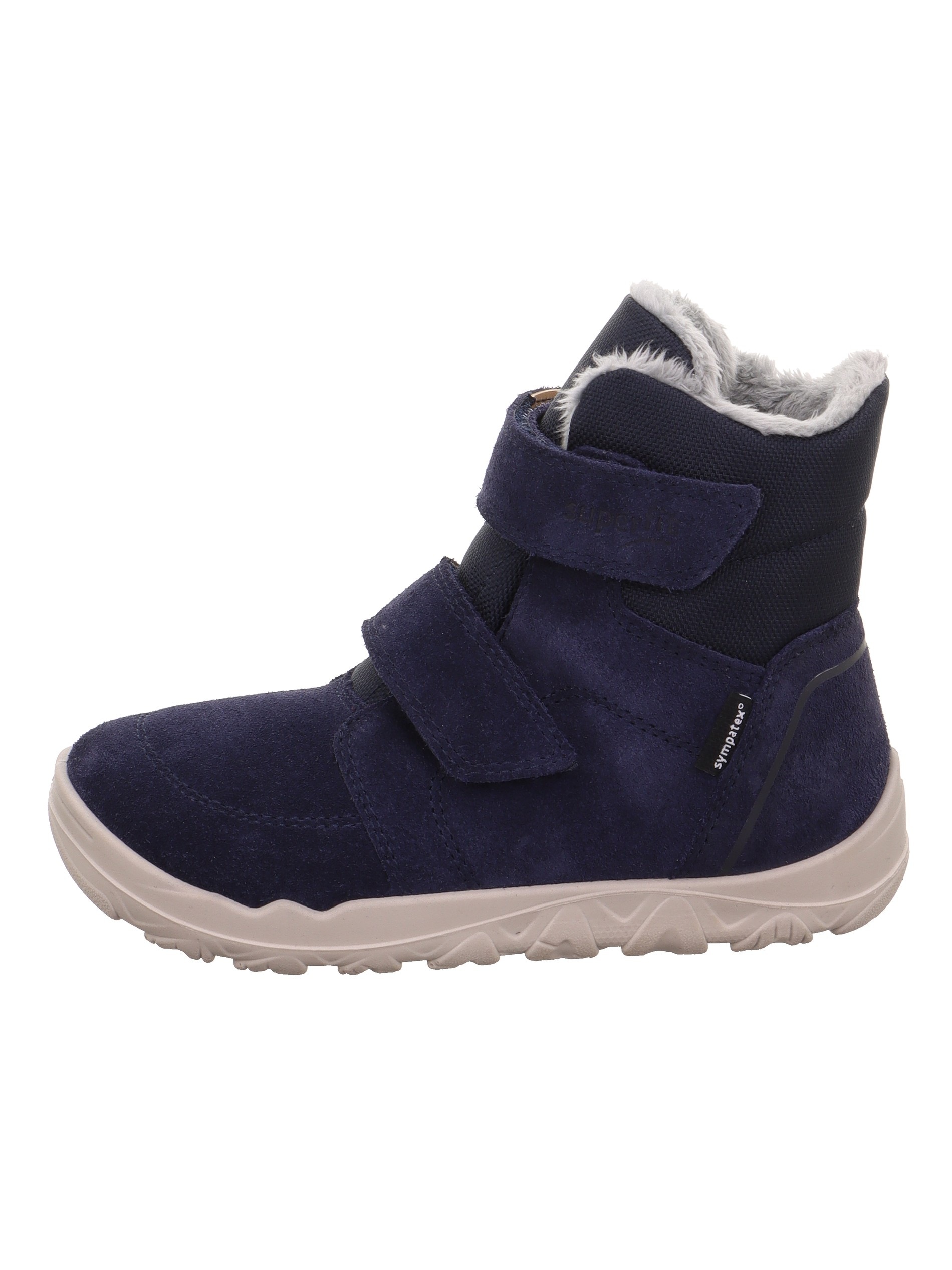 Superfit Barfußschuh »WALDERI, WMS: weit«  Klettboots mit Fellimitat am Schaftrand, Größenschablone zum Download