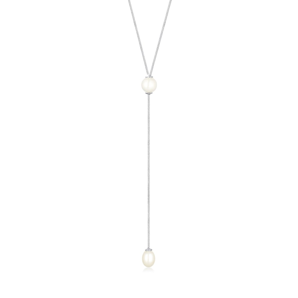 Elli Perlenkette »Y-Kette Süßwasserzuchtperle 925 Sterling Silber«