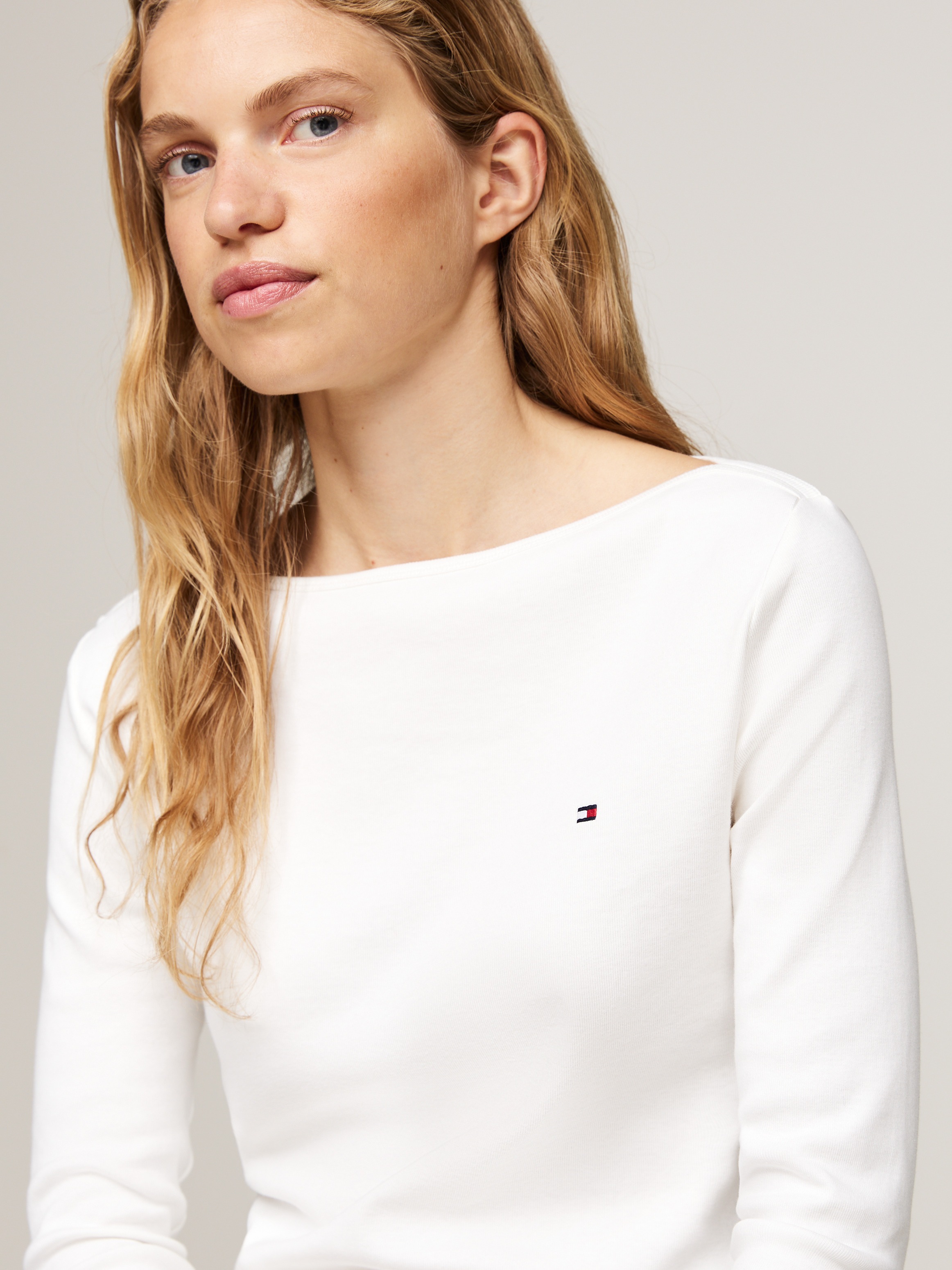 Tommy Hilfiger 3/4-Arm-Shirt "NEW CODY BOAT-NECK" Baumwolle, U-Boot-Ausschn günstig online kaufen