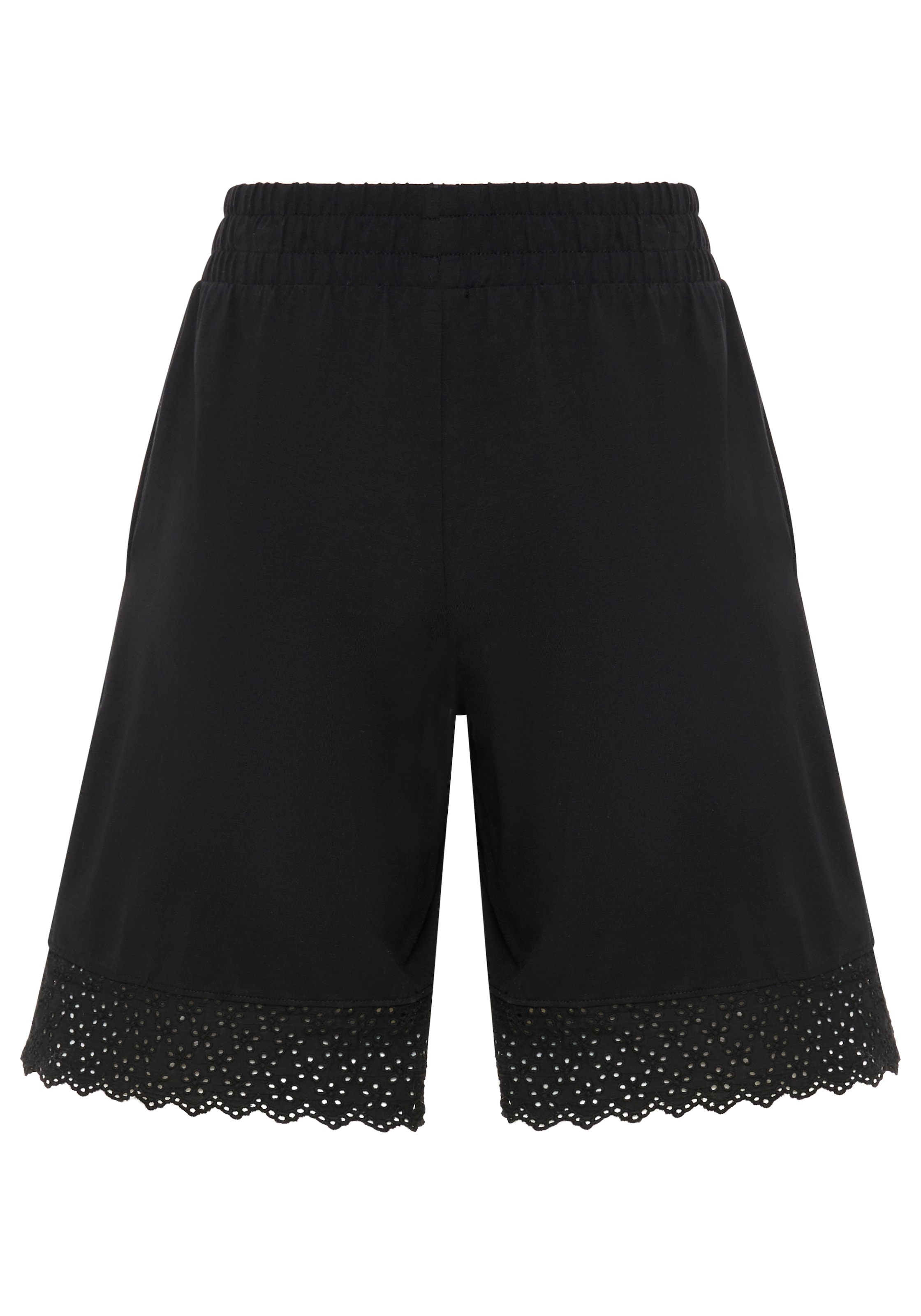 Laura Scott Bermudas  aus Jersey, aus Baumwolle und Elasthan, unifarbene Optik