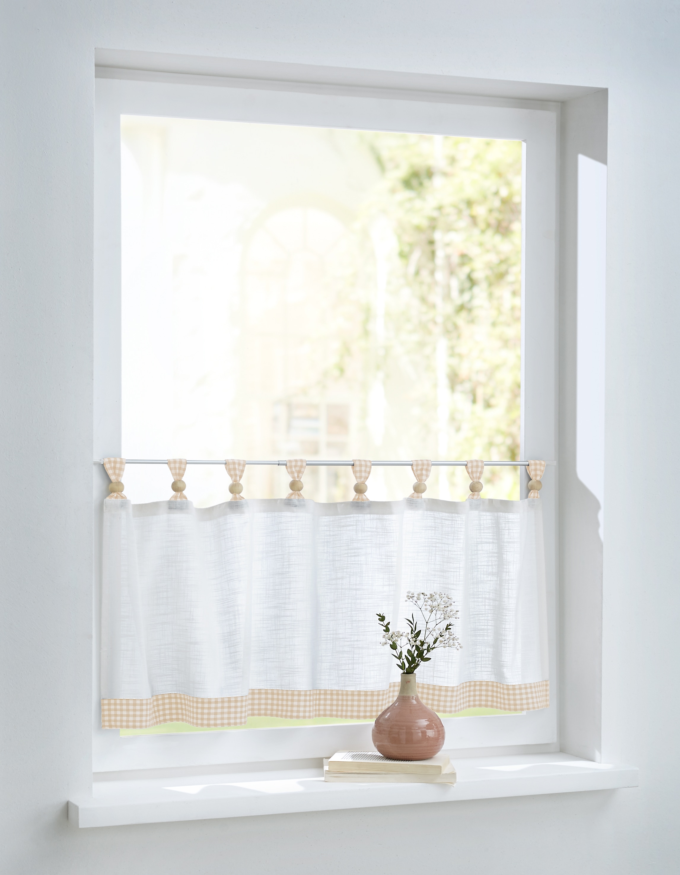 Kutti Scheibengardine "Cottage Panneau" Schlaufen 1 Stk. tlg. Kurzgardine K günstig online kaufen