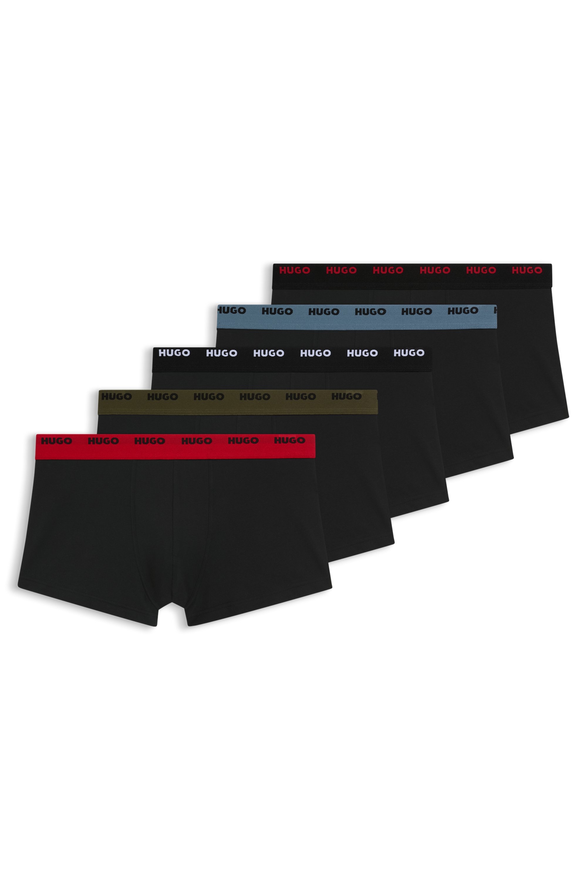 HUGO Underwear Trunk "FIVE PACK" Packung, 5er-Pack, 5 Stk. mit HUGO Schrift günstig online kaufen