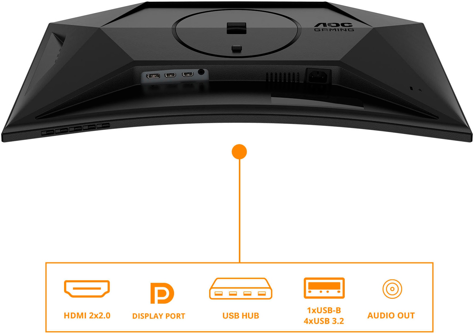 AOC Curved-Gaming-LED-Monitor »C27G4ZXU« 69 cm/27 ″  1920 x 1080 px Full HD 0,3 Reaktionszeit 280 Hz