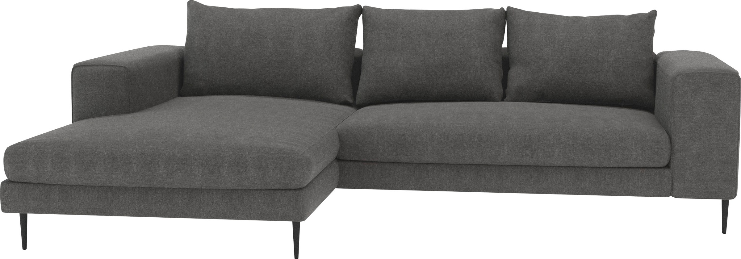 Home affaire Ecksofa "Aurora, L-Form, mit extra breiter Recamiere, 324 x 17 günstig online kaufen