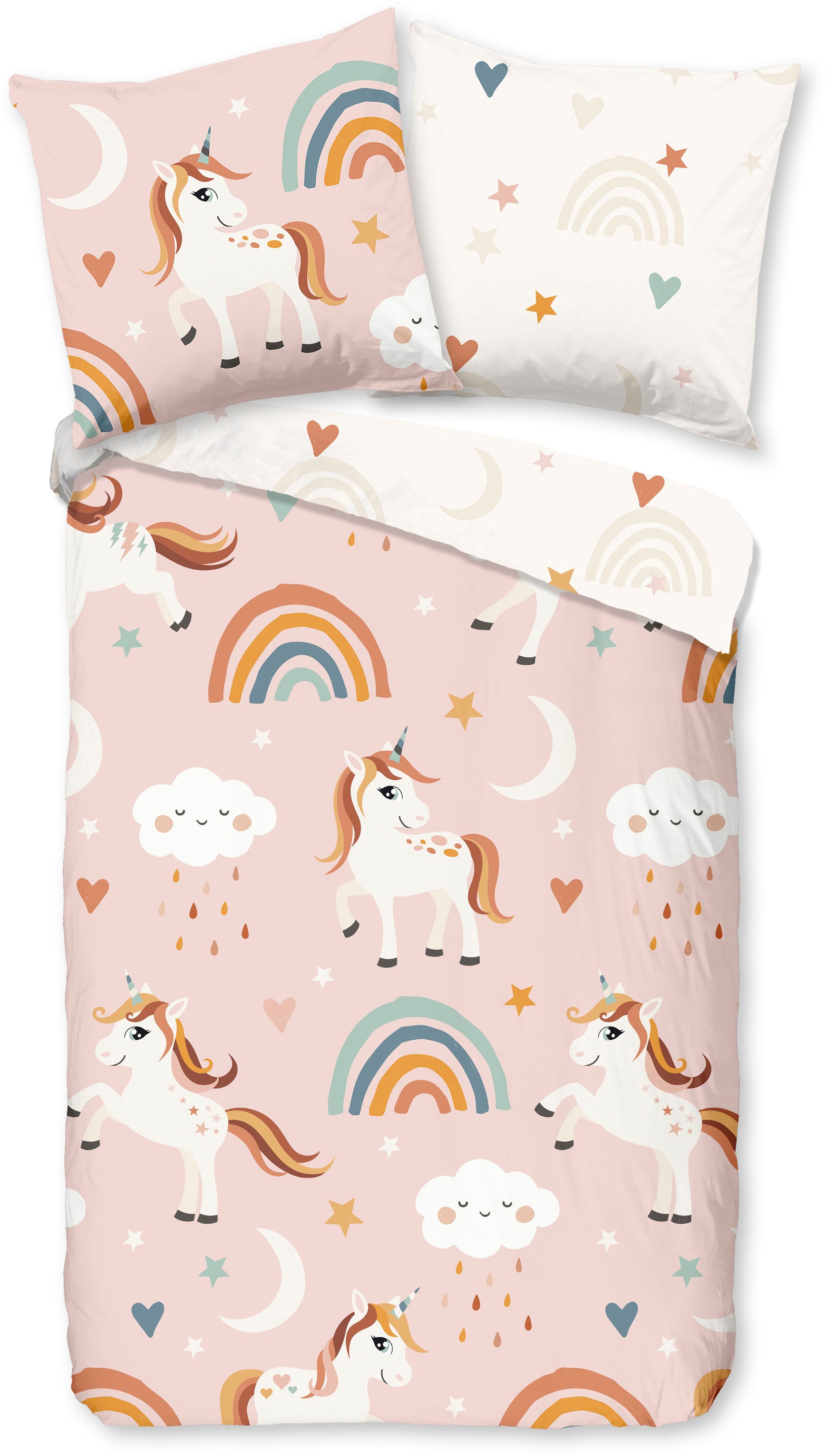 PURE luxury collection Kinderbettwäsche "Aina" 2 Stk. tlg. 135x200, Pflegel günstig online kaufen