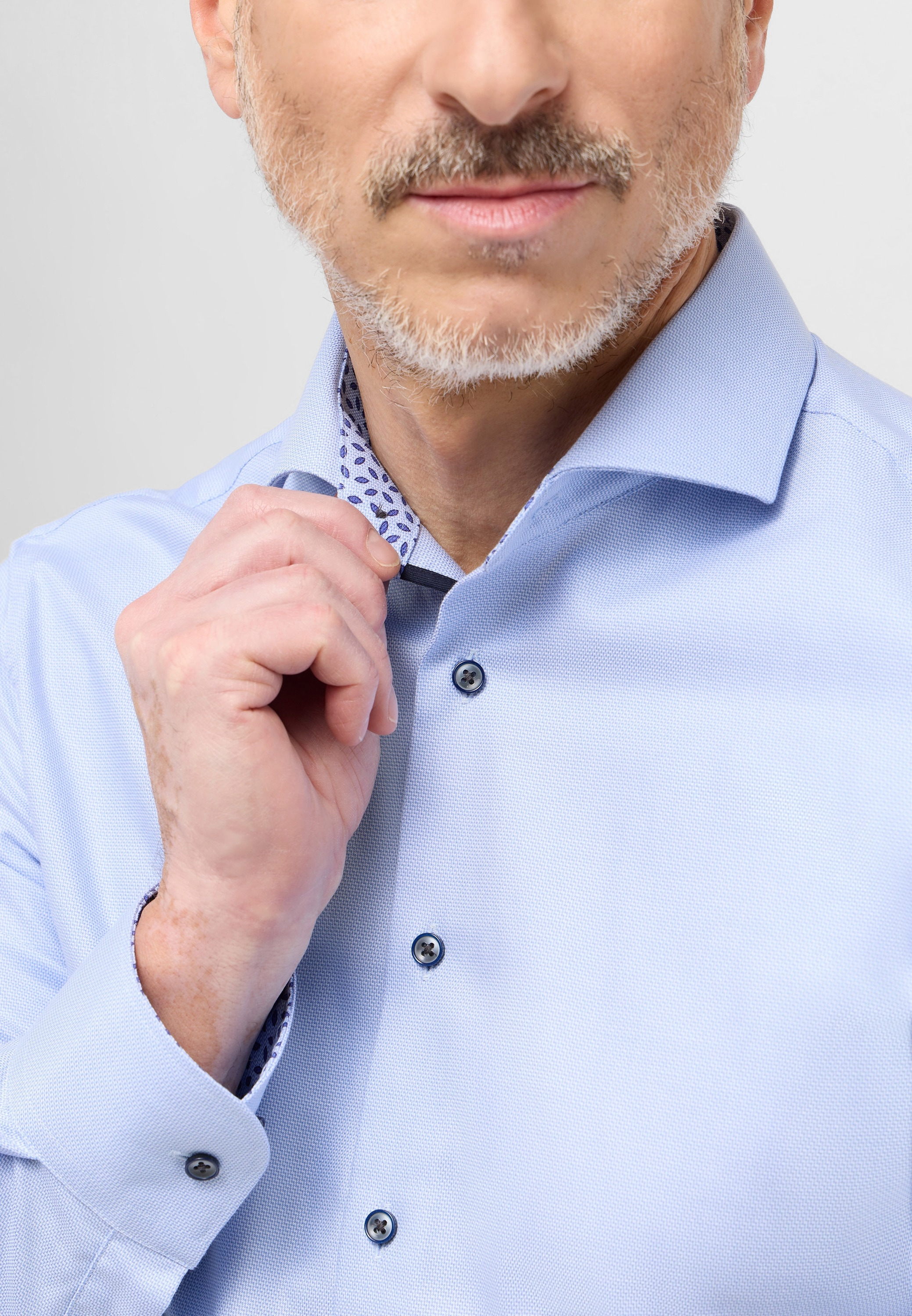 Eterna Langarmhemd »SLIM FIT«, NON IRON (bügelfrei)
