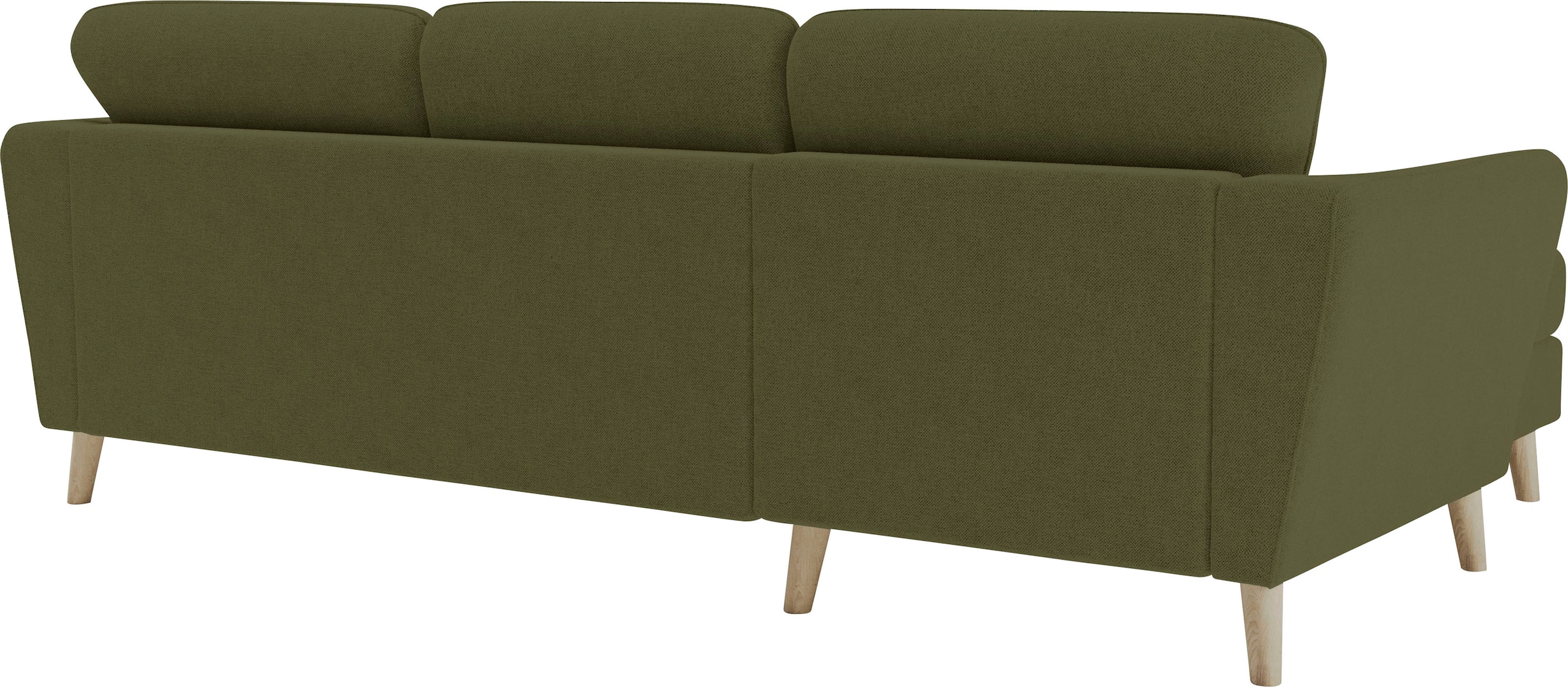 OTTO home Ecksofa »MARSEILLE (242/152cm),L-Form, Rec. rechts/links« Massivholzbeine aus Eiche, in verschieden Bezügen und Farbvarianten