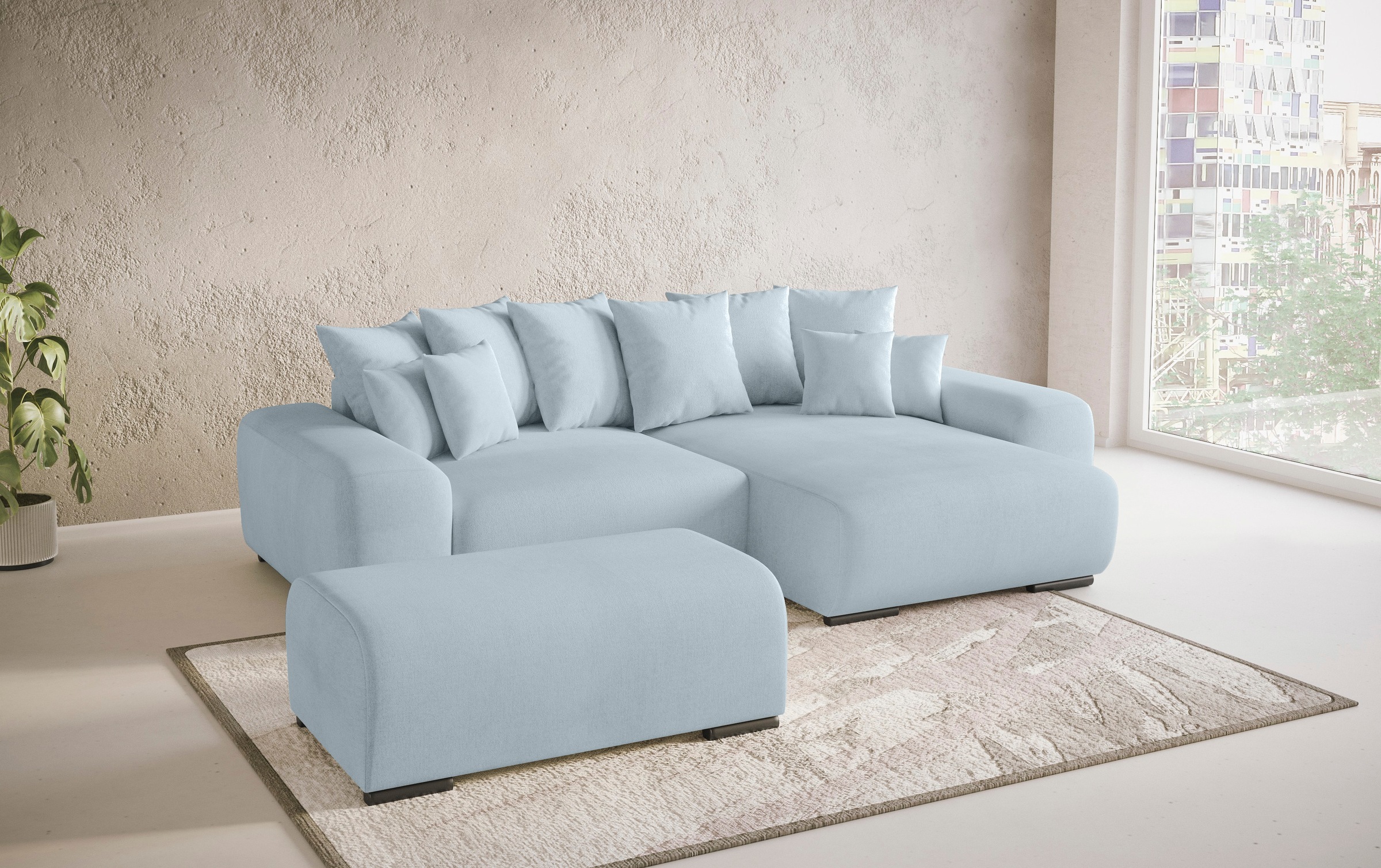 Mr. Couch Hockerbank »Sundance«, Mit DuraSpring-Taschenfederkern bis 140 kg belastbar