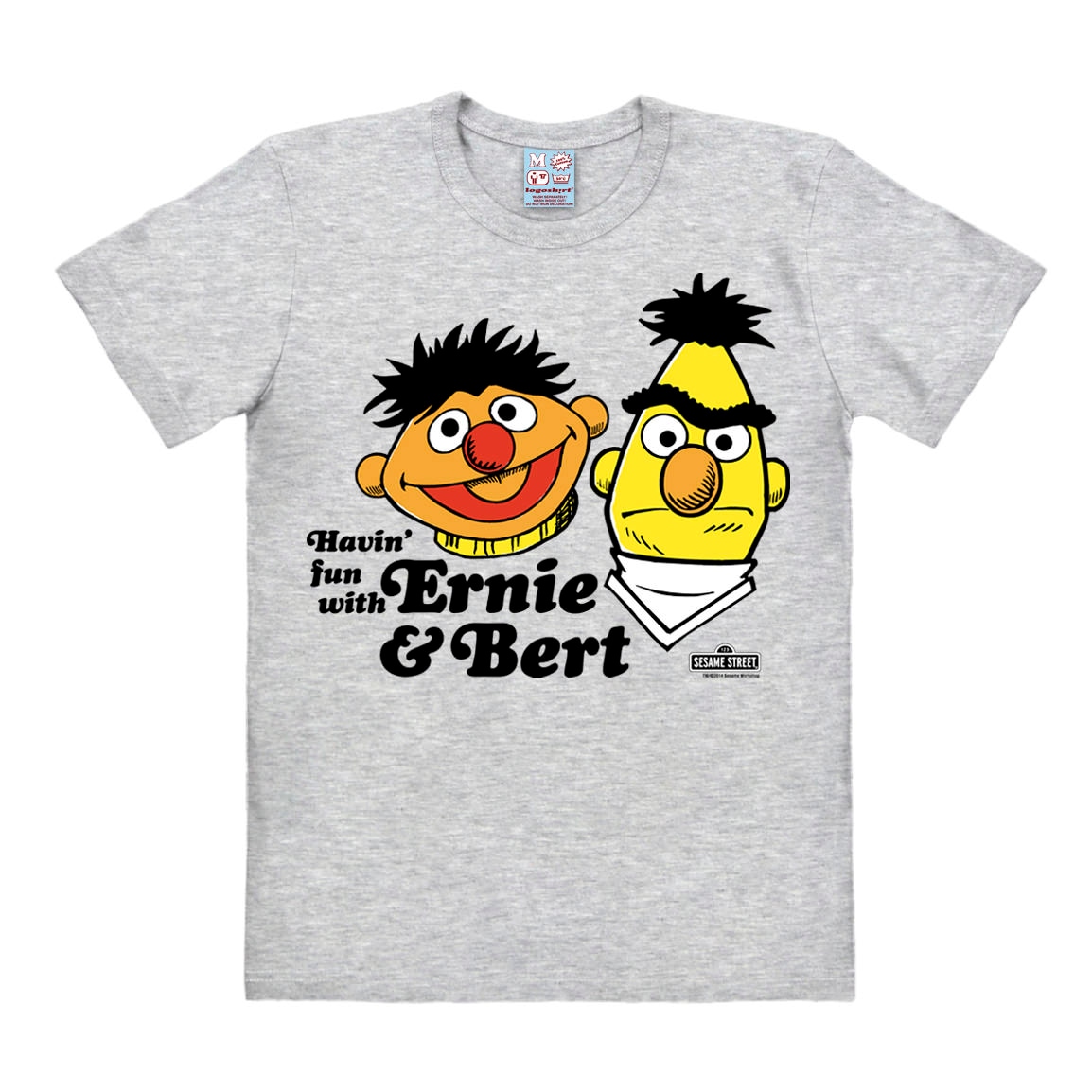 LOGOSHIRT T-Shirt »Ernie & Bert - Havin`Fun«, mit Retro-Print