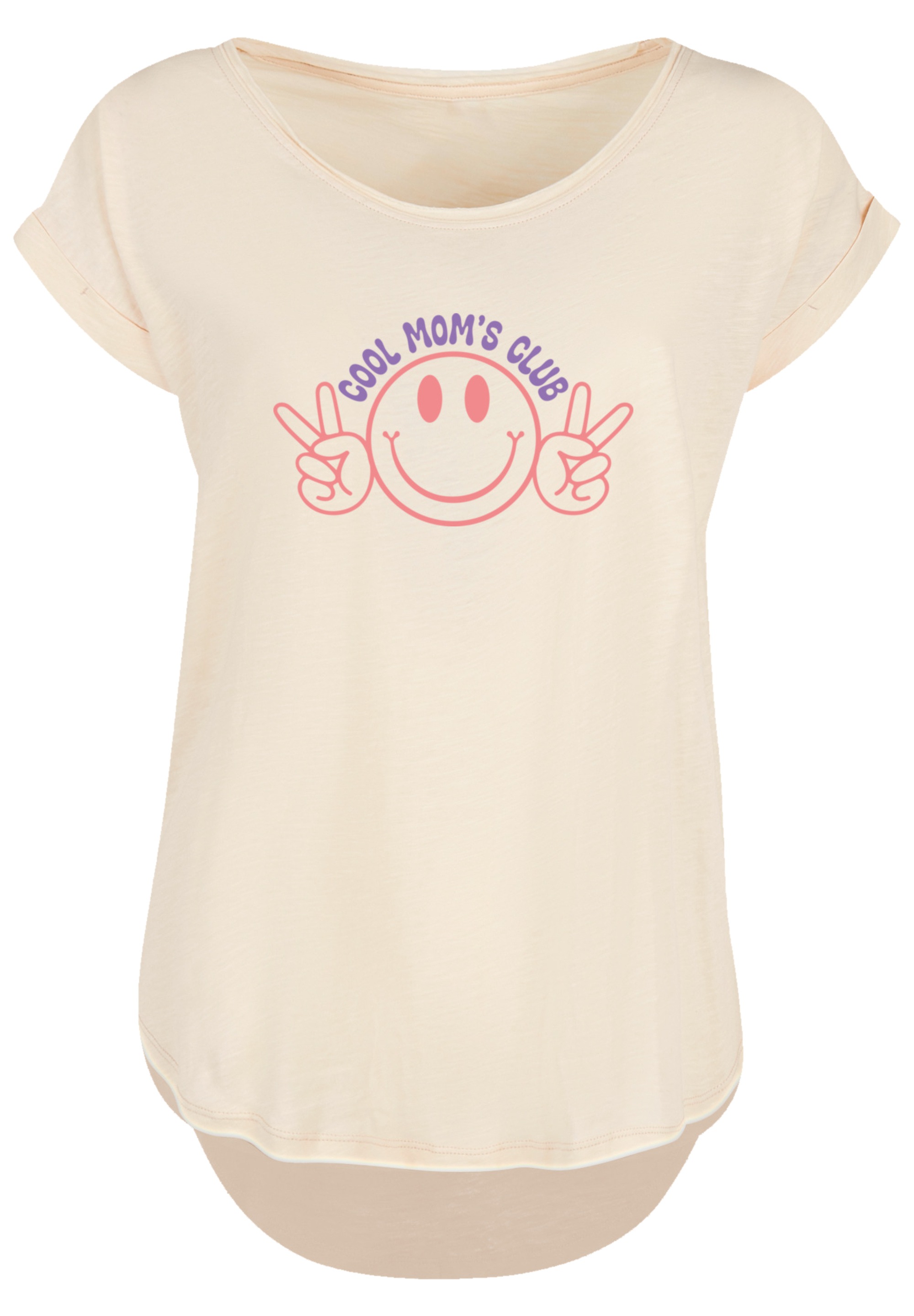 F4NT4STIC T-Shirt »Muttertag Cool Moms Club Peace Zeichen Pastell«, Premium Qualität