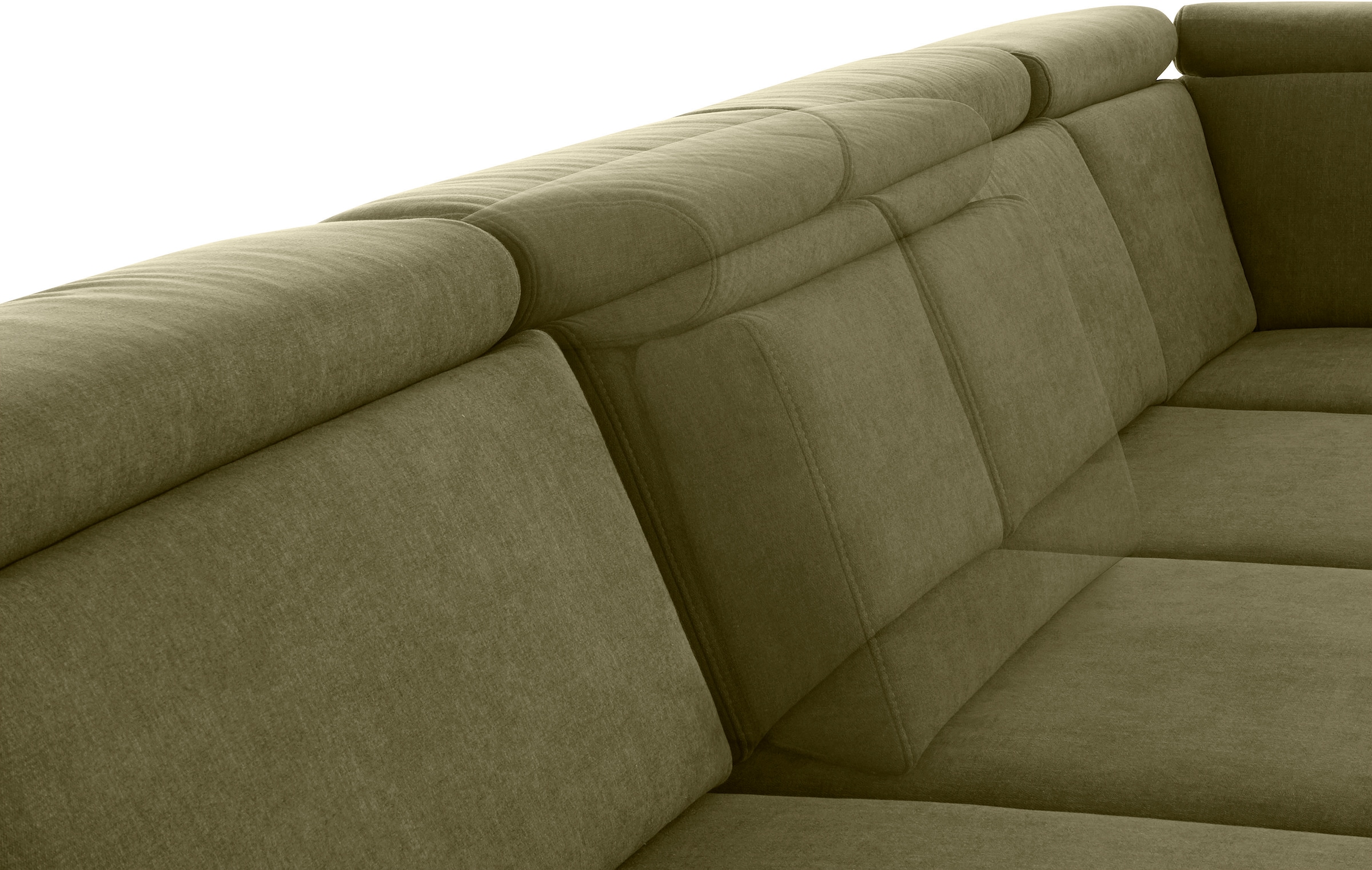 sit&more Wohnlandschaft »Brisbane U-Form«, Fußhöhe 12 cm, inklusive Sitztiefen-, Armteil- und Kopfteilverstellung