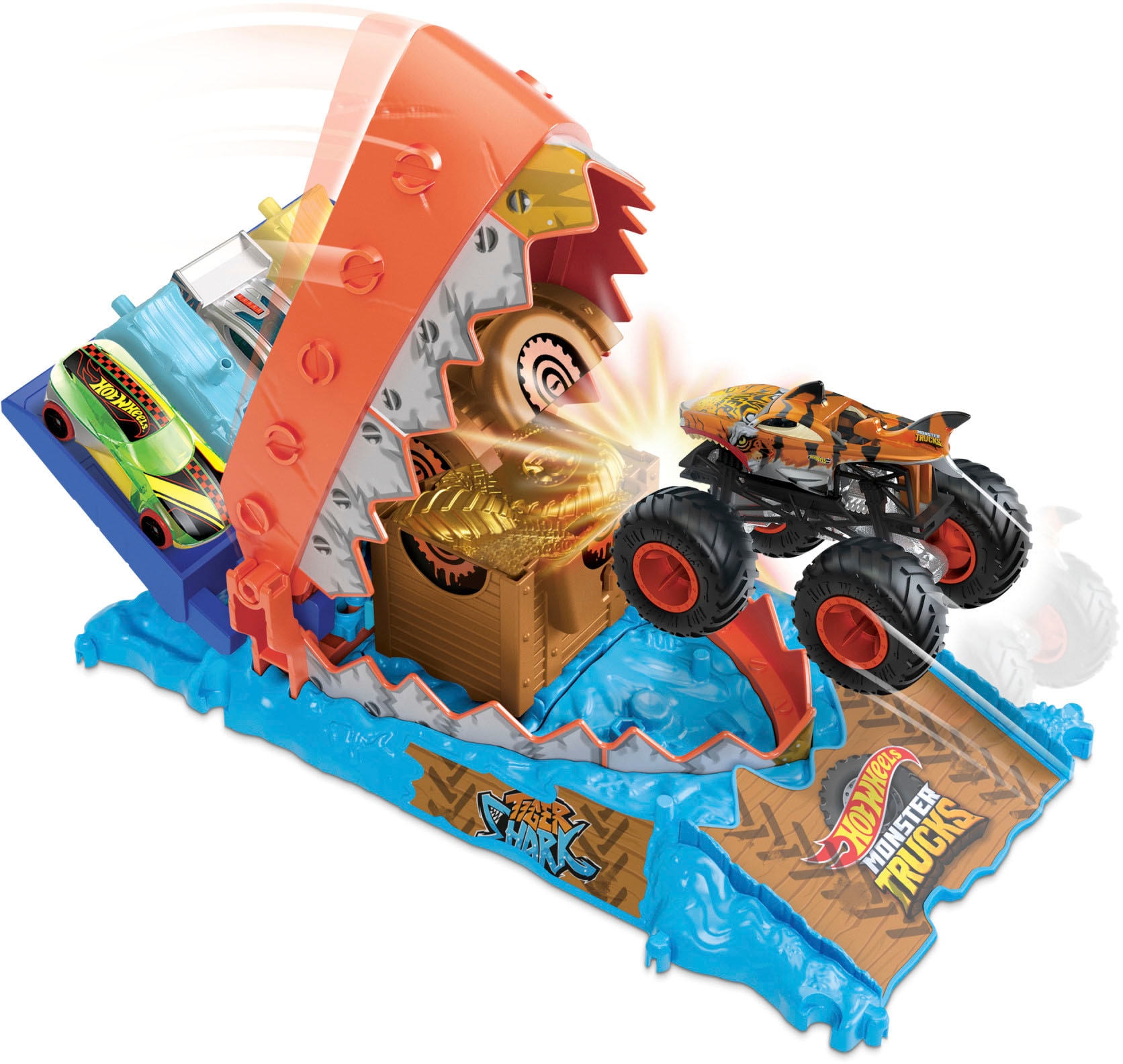 Hot Wheels Autorennbahn »Monster Trucks Arena Smashers Entry Challenge«