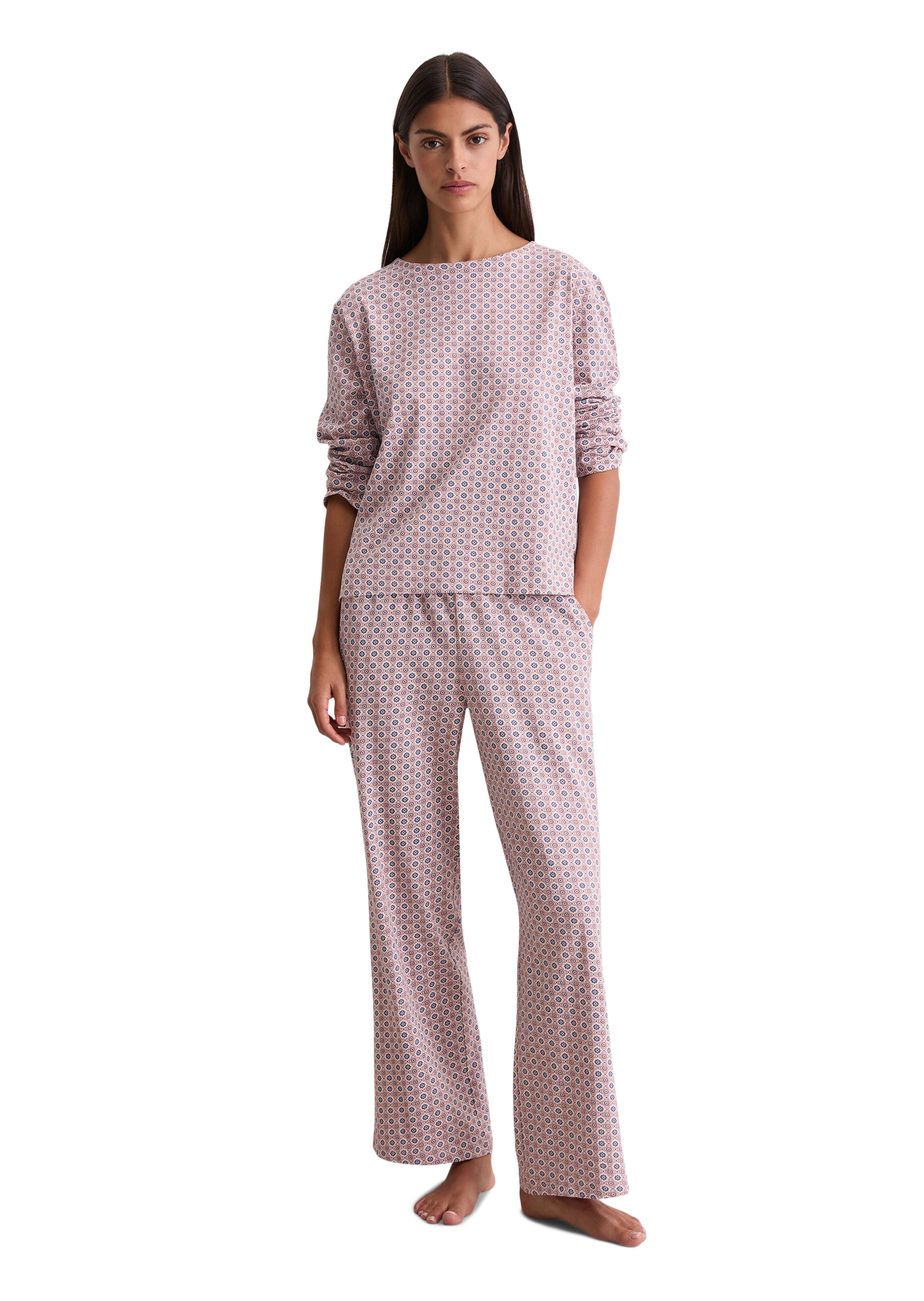 Marc O'Polo Langarmshirt »Mix N Match Cotton Jersey«, Langarm, Baumwolle, atmungsaktiv, weich