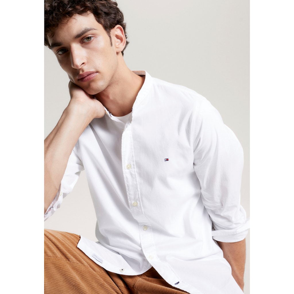 Tommy Hilfiger Langarmhemd »NATURAL SOFT FLEX MAO RF SHIRT«