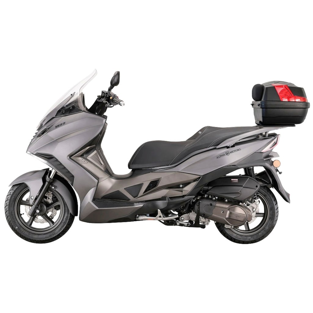 Alpha Motors Motorroller »Sport Cruiser 22«, 125 cm³, 95 km/h, Euro 5, 11 PS, (Set, mit Topcase)