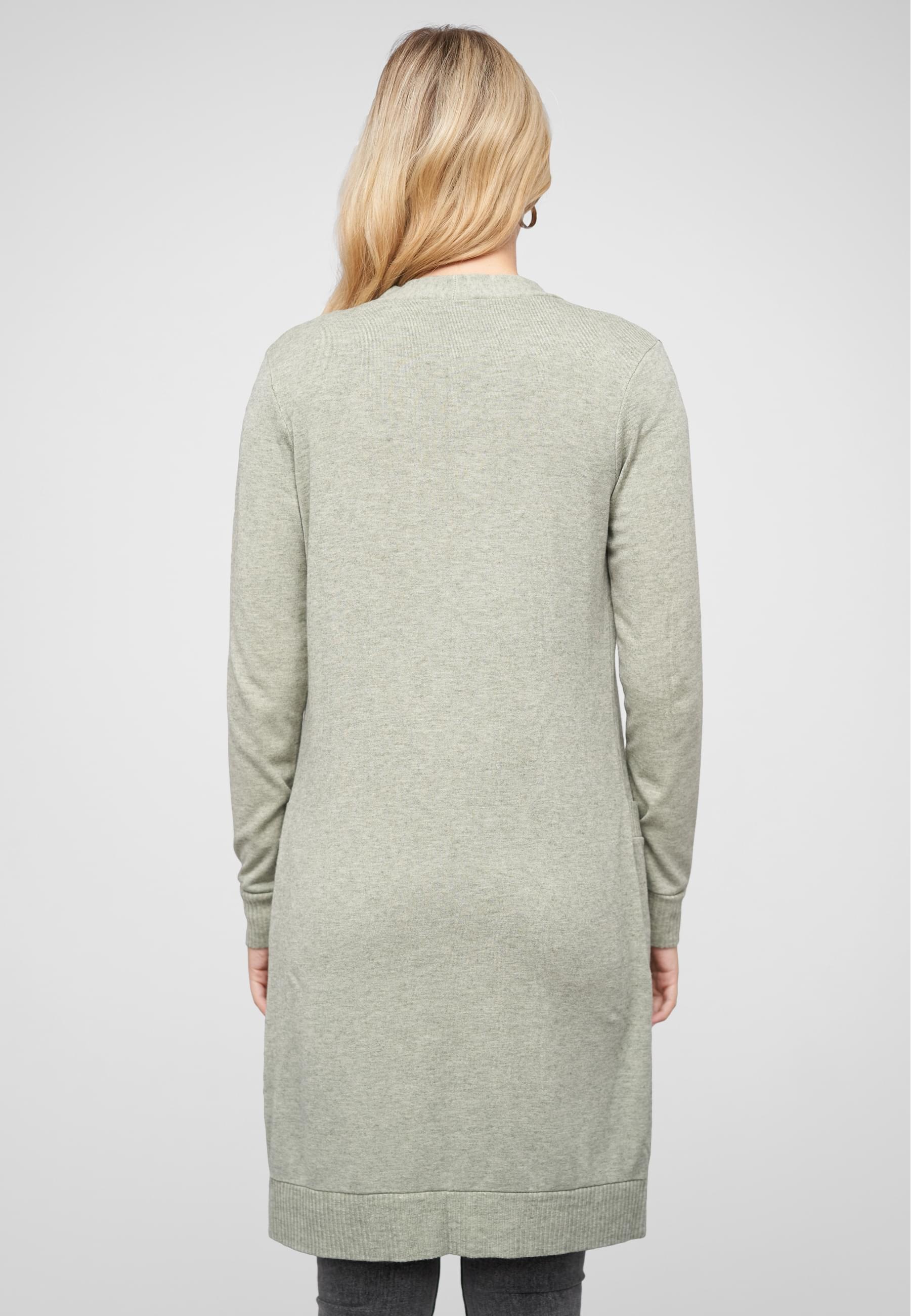 CLOUD 5IVE Strickjacke »CLOUD 5IVE Longform Viskose Cardigan mit 2 seitl. Taschen«