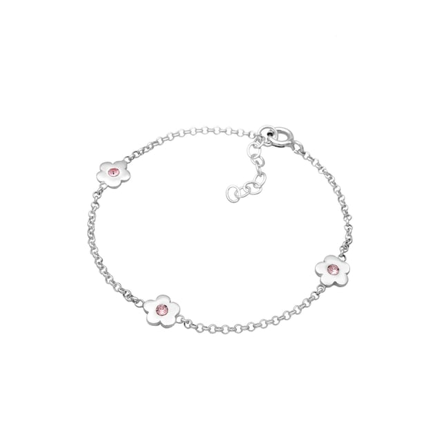 Elli Armband »Kinder Blumen Kristalle 925 Silber« online kaufen | BAUR