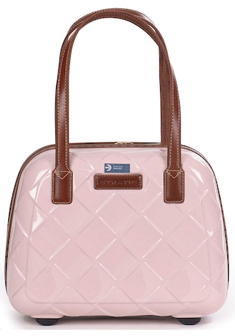 Beautycase »Leather&More rose«, Handtasche Damen Tasche Damen Henkeltasche