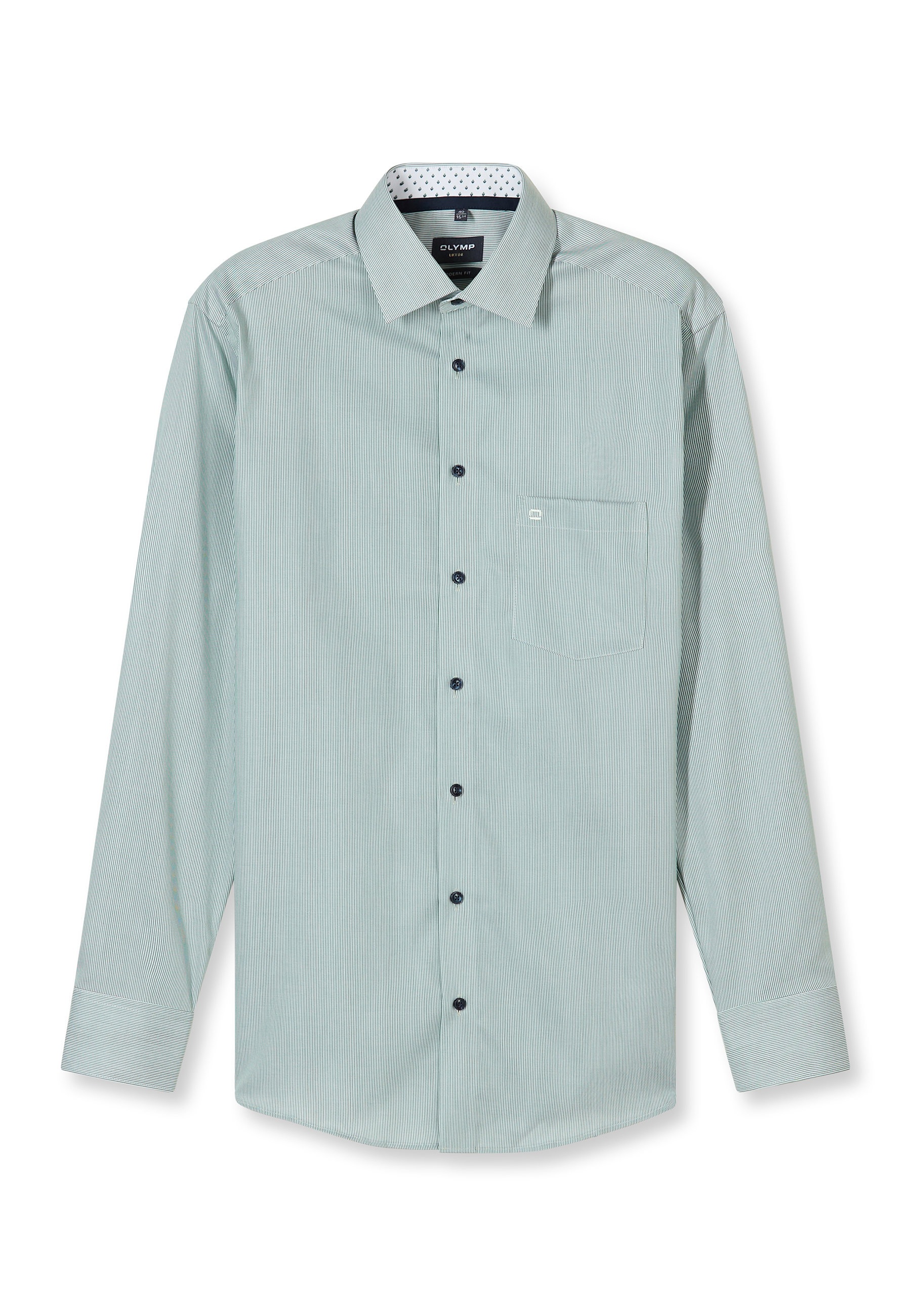 Chemise Affaires OLYMP Luxor Modern Fit Vert Taille 40 4