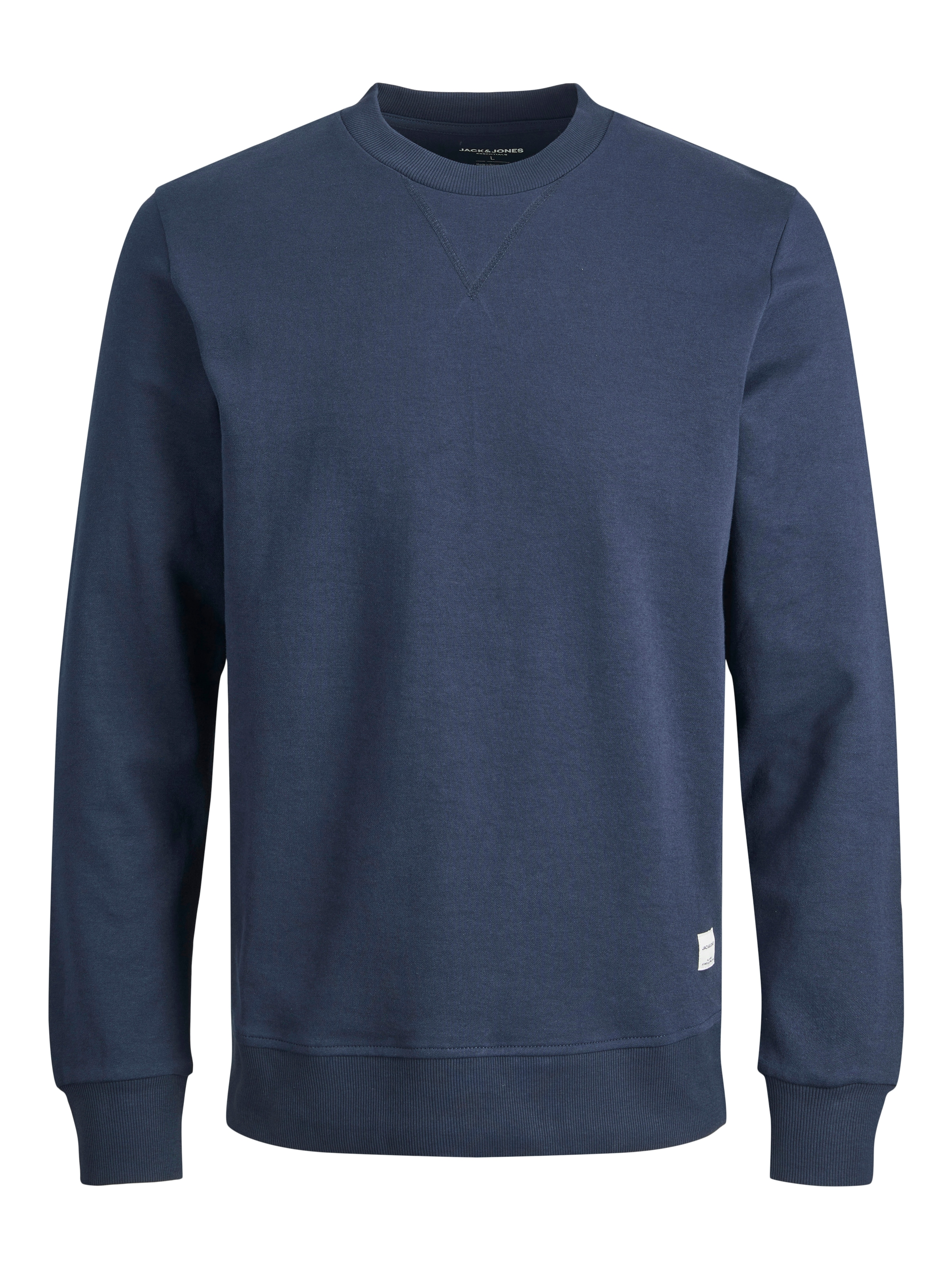 Jack & Jones Sweatshirt »JJEBASIC mit Flaglabel und weicher Baumwollmischung«, unifarben, modisch, regular fit, Baumwolle, Rundhals
