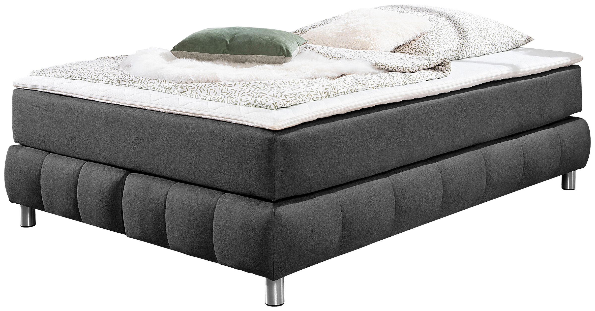 Home affaire Boxspringbett "Salo" Ohne Kopfteil, inkl. Topper, auch in Über günstig online kaufen