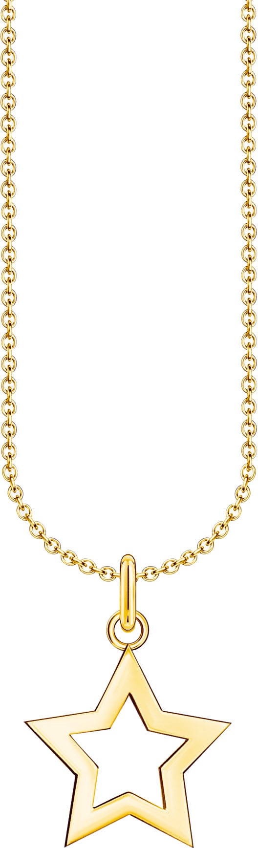 THOMAS SABO Kette mit Anhänger »Stern-Anhänger, KE2222-001-21-L45V, KE2222-413-39-L45V«