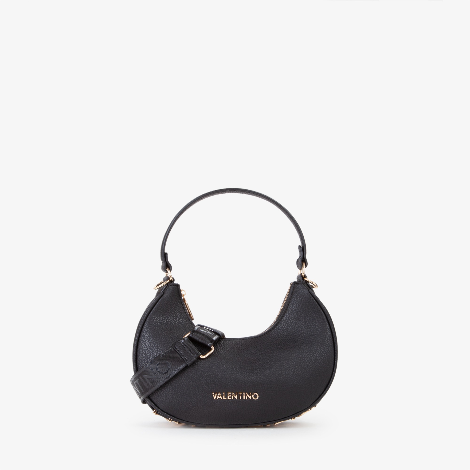VALENTINO BAGS Hobo »SHELBY« Damen Handtasche, Umhängetasche mit goldfarbenem Logoemblem