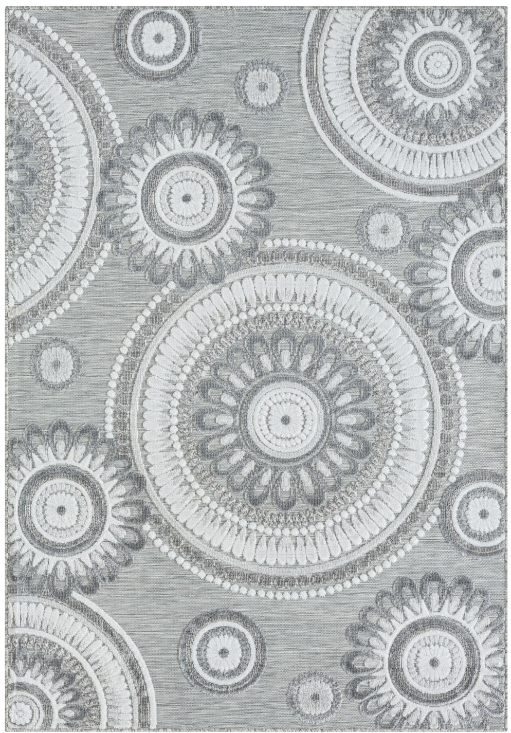 Thumbnail - Myflair Möbel & Accessoires Teppich "Loop, LAGERRÄUMUNG" rechteckig 8 mm Höhe modernes Design, Hoch-Tief Effekt, Outdoor...