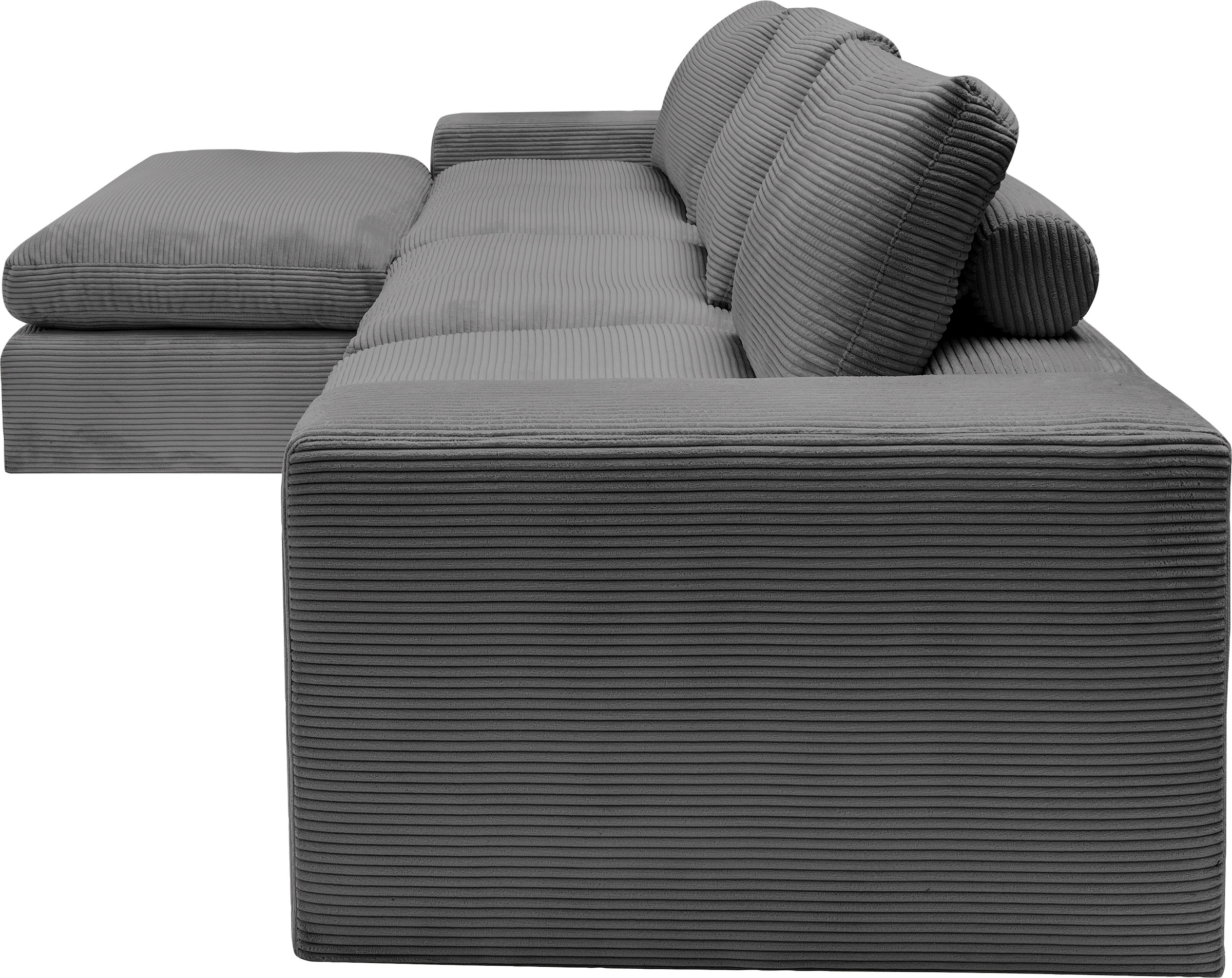 alina Ecksofa »Sandy«, mit Recamiere, in modernem Cordstoff