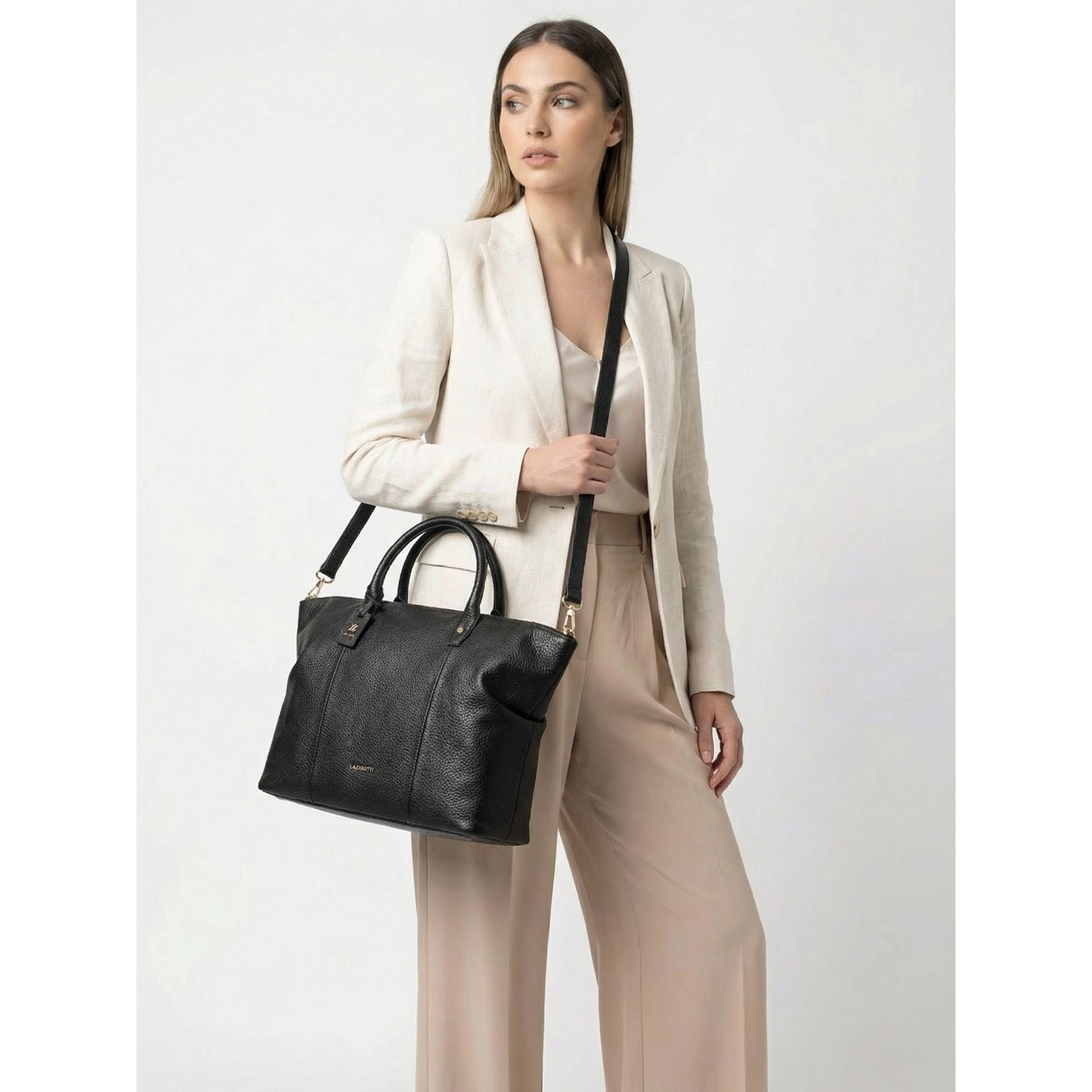 Lazarotti Shopper »Bologna Leather Shopper Tasche Leder 36 cm«